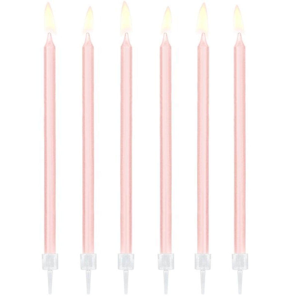 Light Pink Tall Candles - 14cm