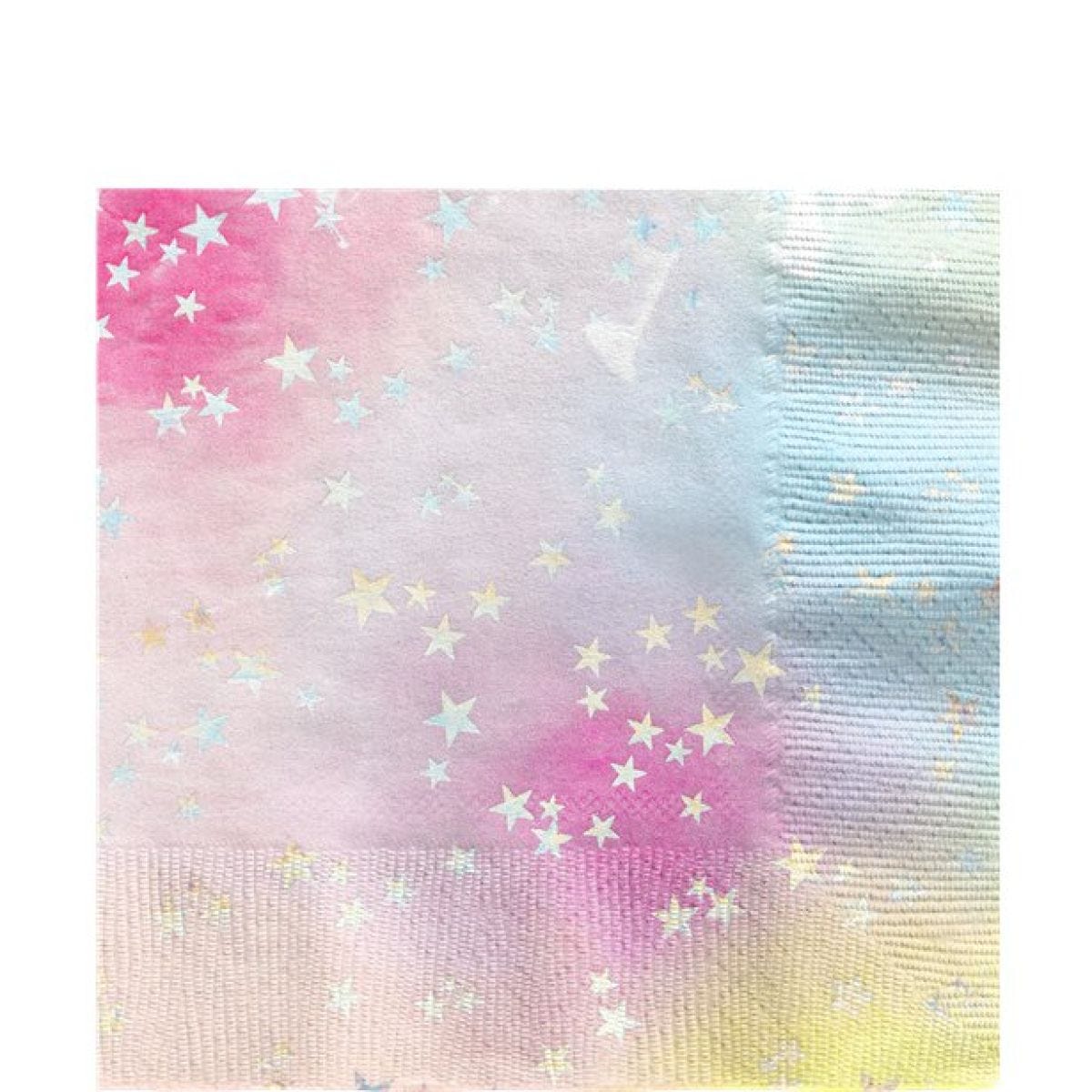 Girls Rule Hot Stamped Starry Lunch Napkin - 33cm