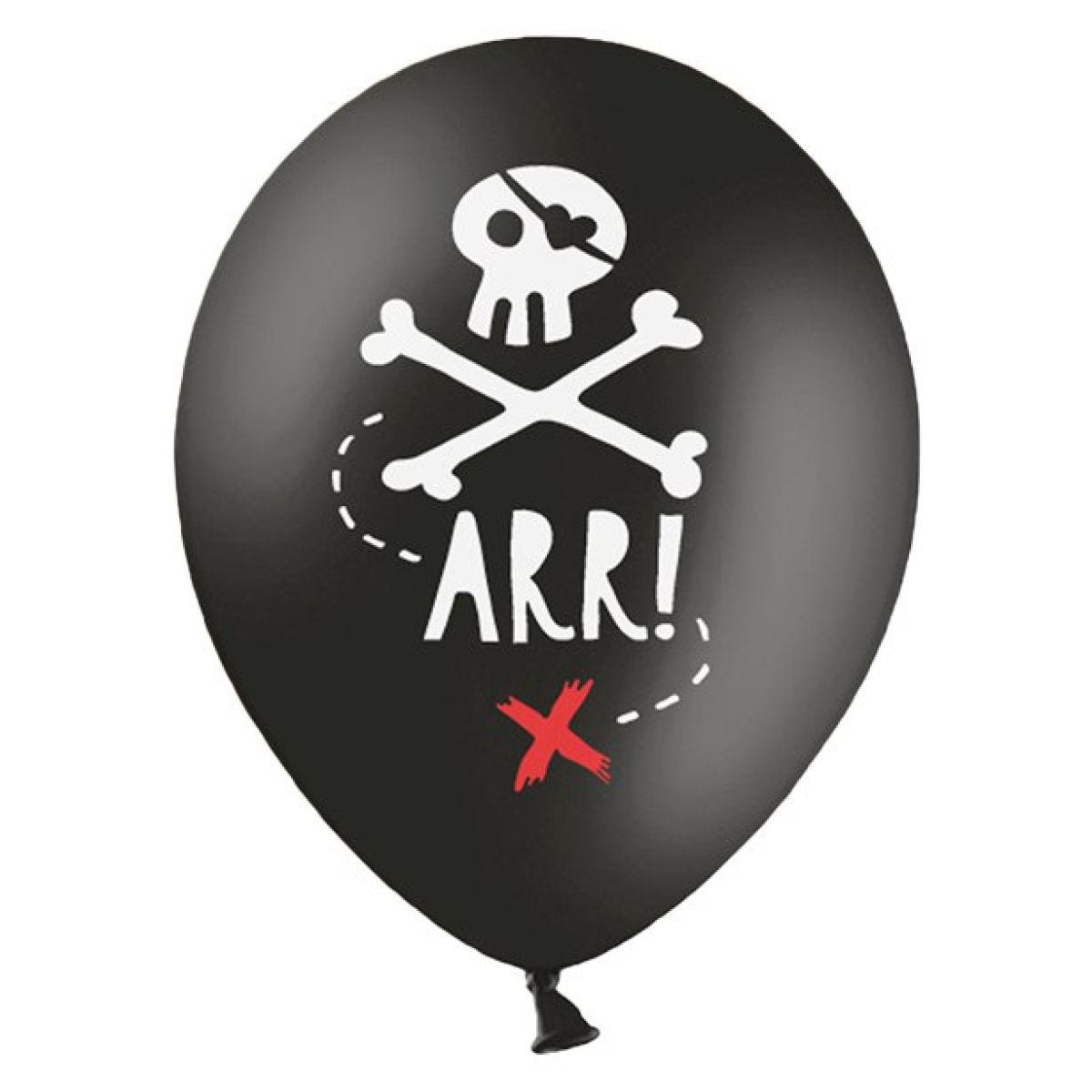 Pirate Skull Balloons - 12" Latex (6pk)