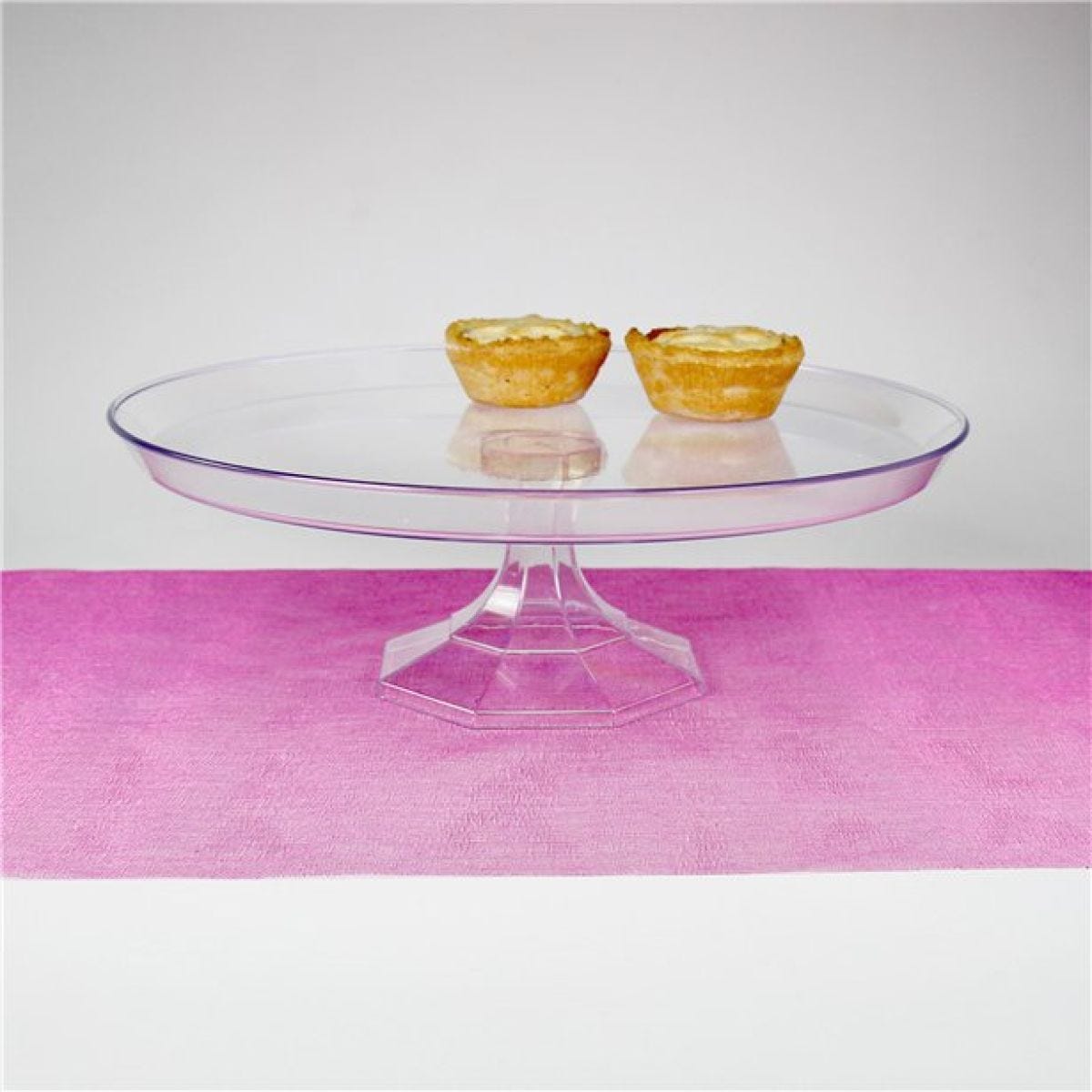 Clear Plastic Dessert Stand - 25cm