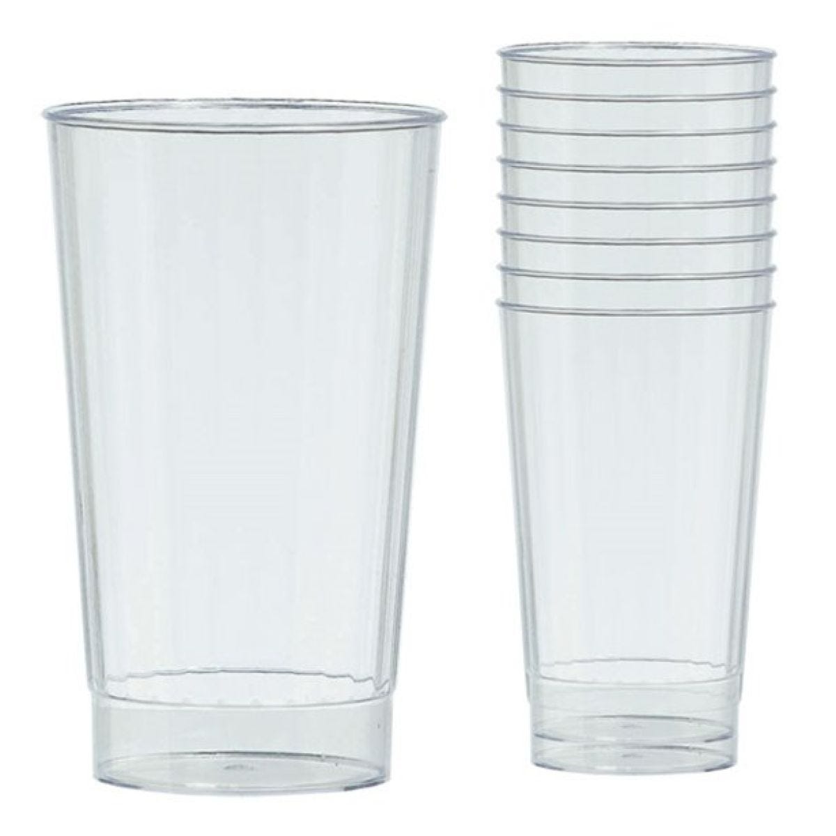 Clear Plastic Tumbler Glasses - 455ml
