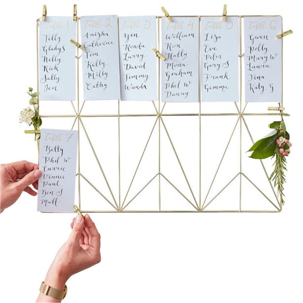 Gold Wedding Table Planner Kit