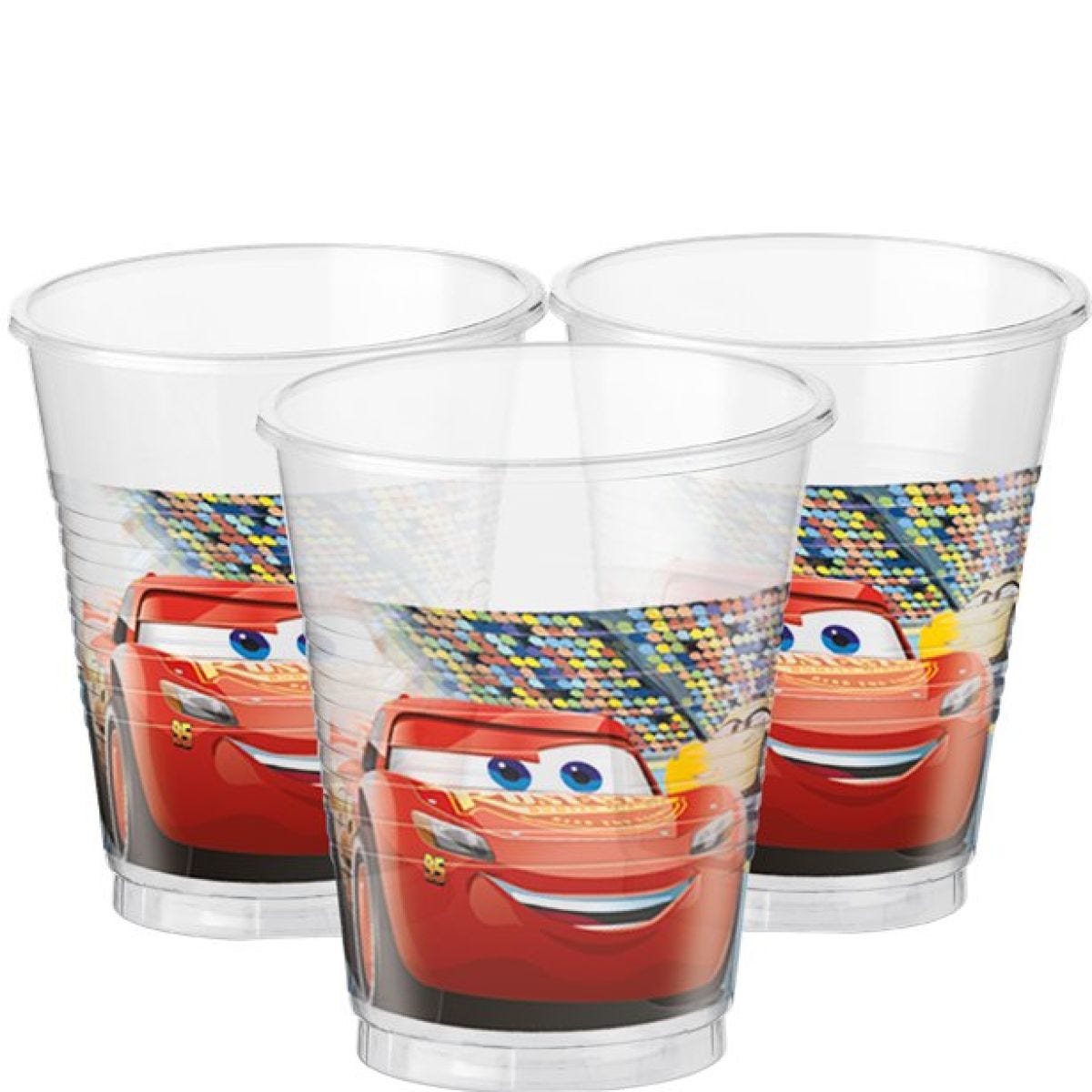 Disney Cars 3 Plastic Cups - 200ml