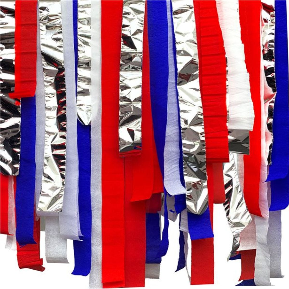 Red, White & Blue Crepe Streamer Kit - 6x10m