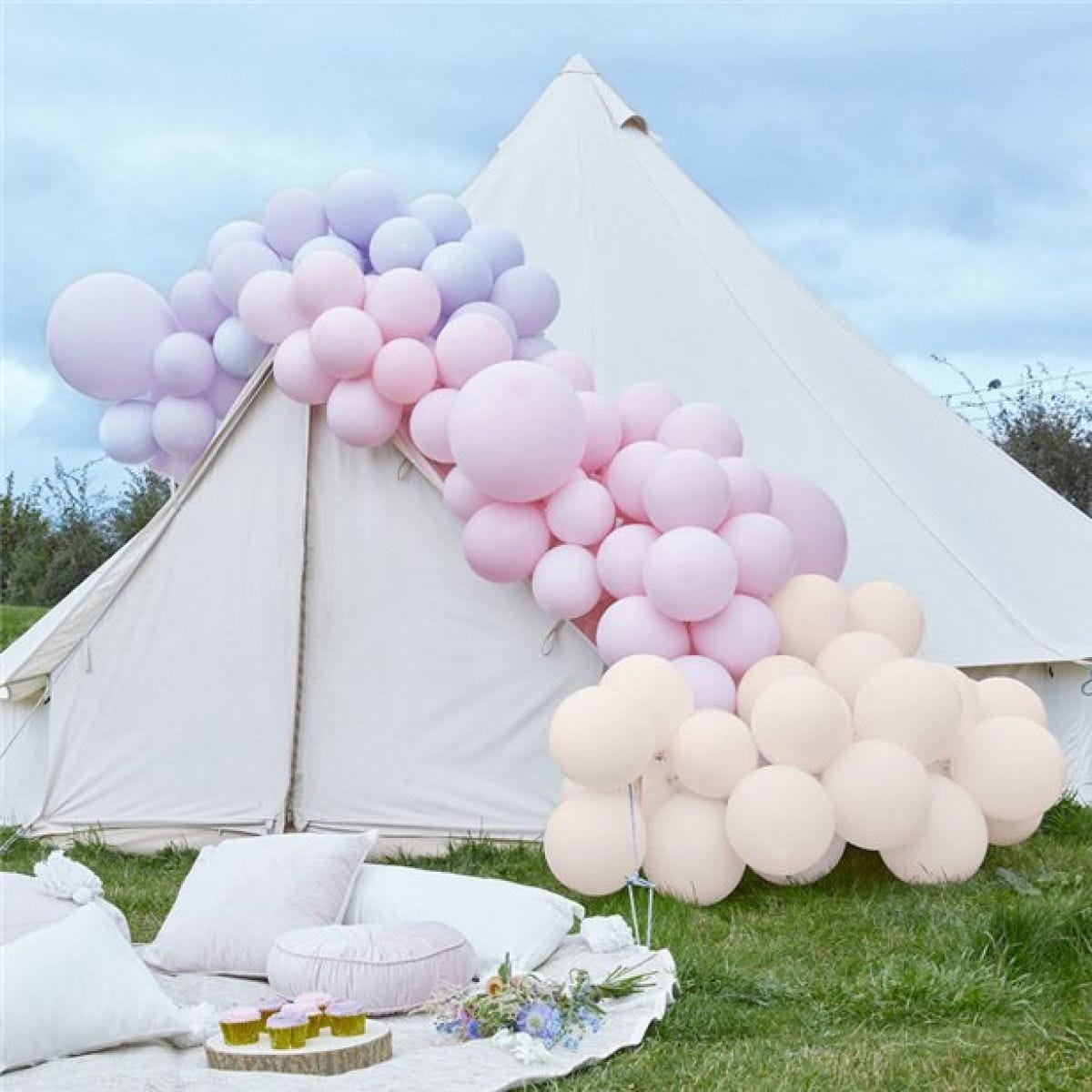 Pastel Pink & Purple Large Balloon Arch DIY Kit