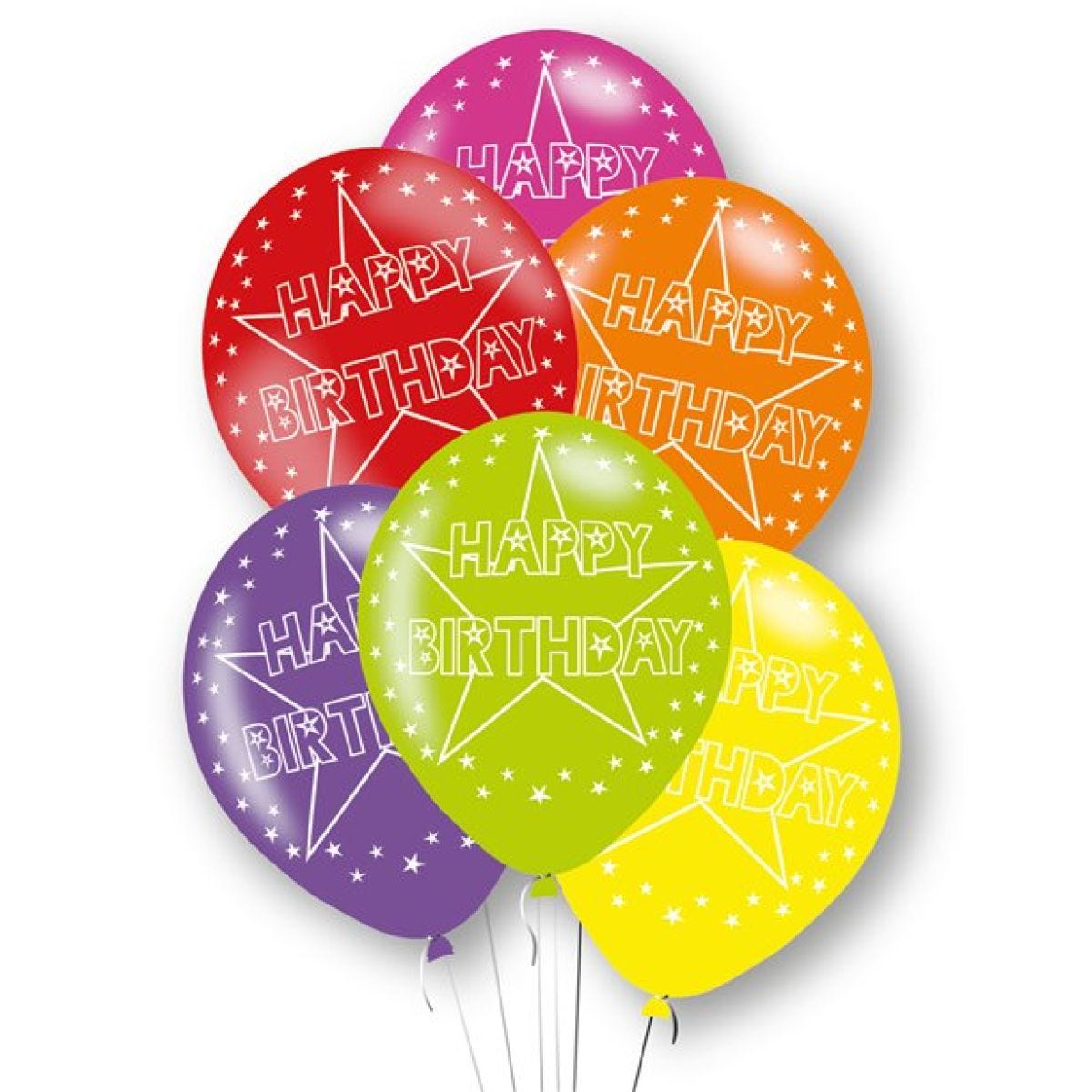 Happy Birthday Assorted Latex Balloons - 11"