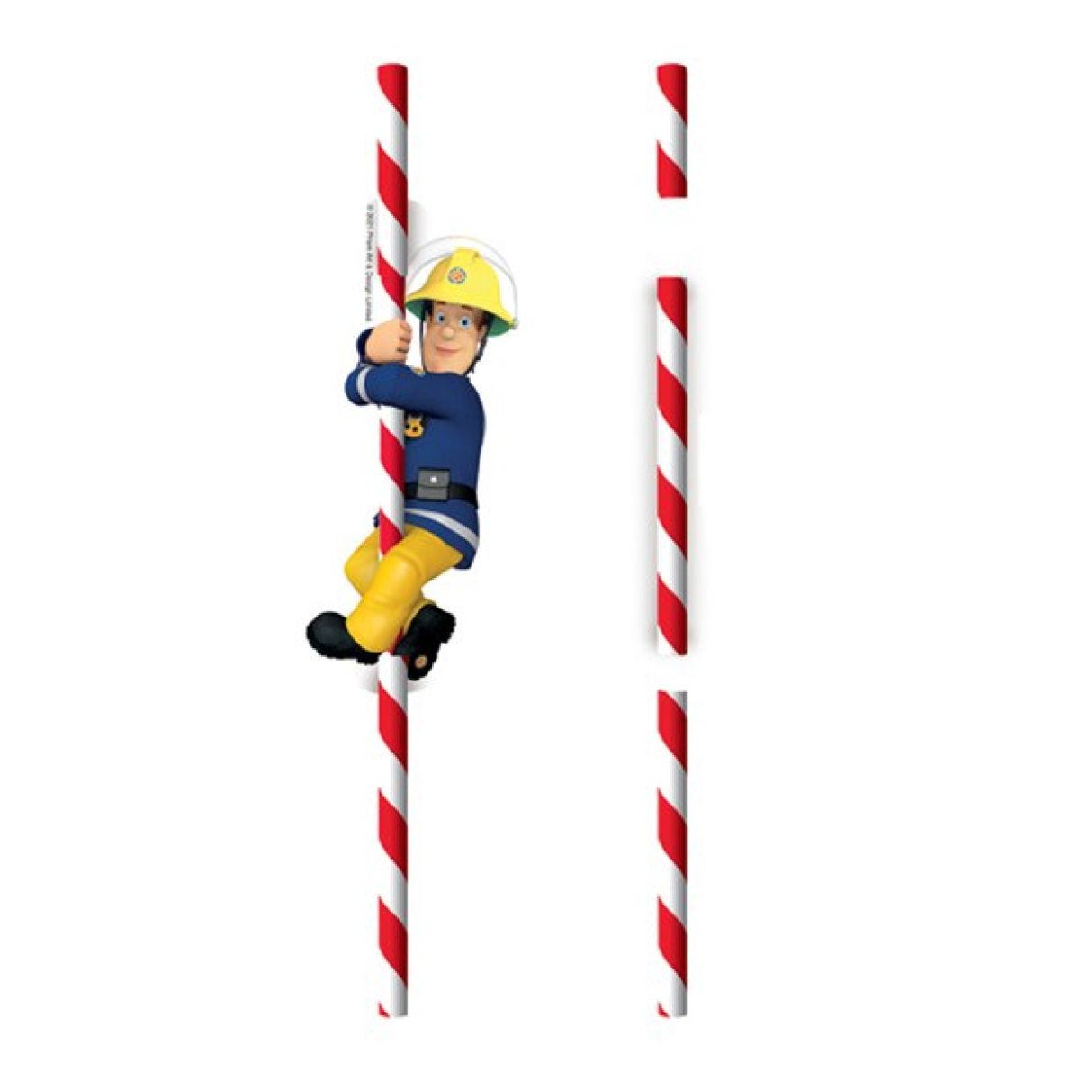 Fireman Sam Paper Drinking Straws