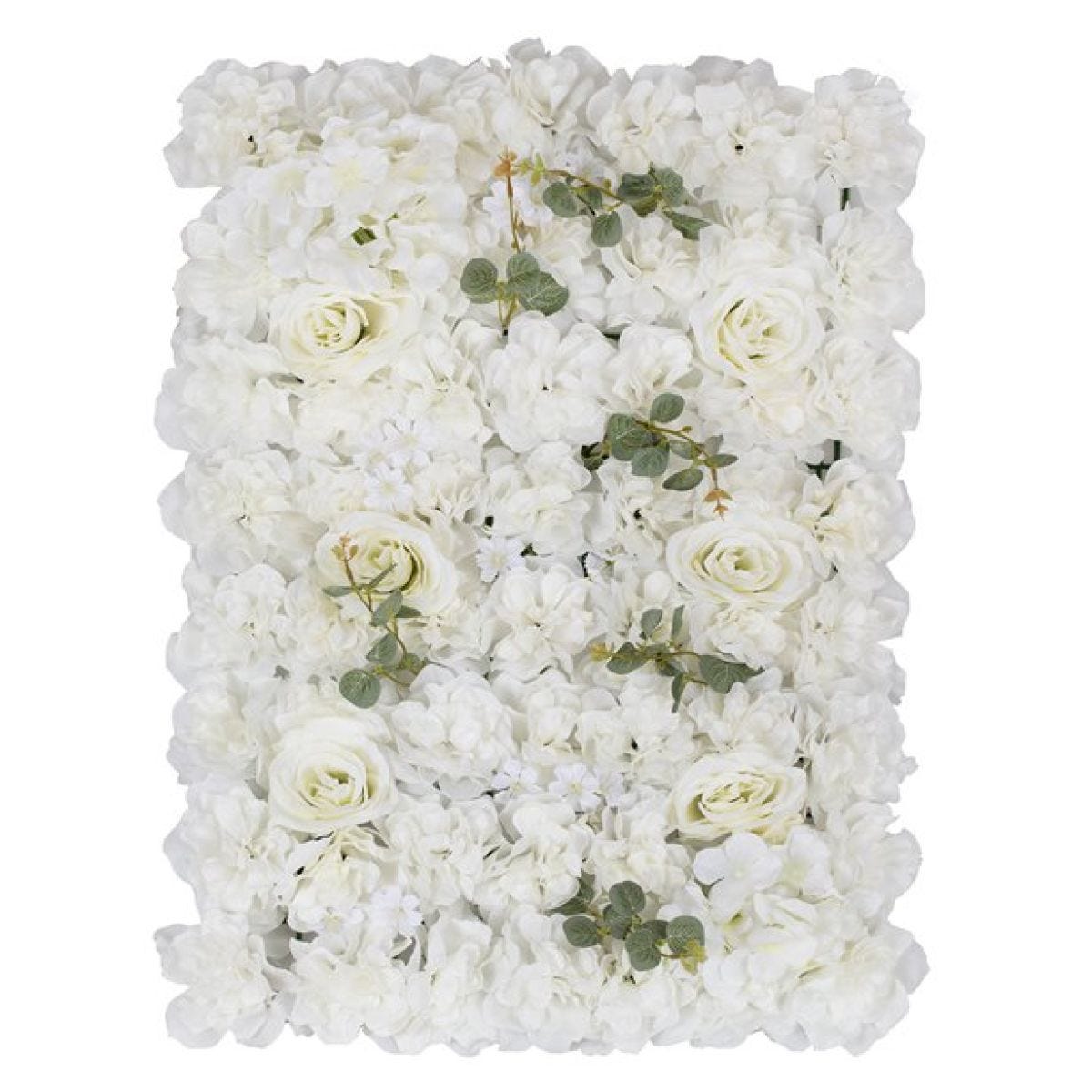 White Rose Flower Wall Backdrop Tile - 60cm x 40cm