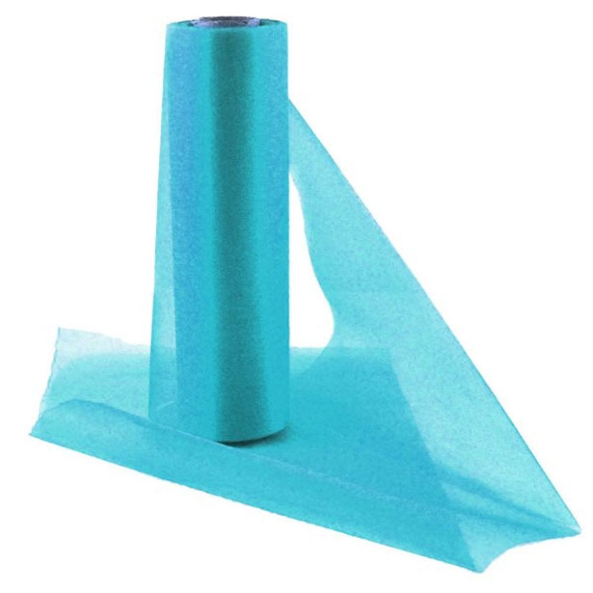 Turquoise Organza Sheer Roll - 25m