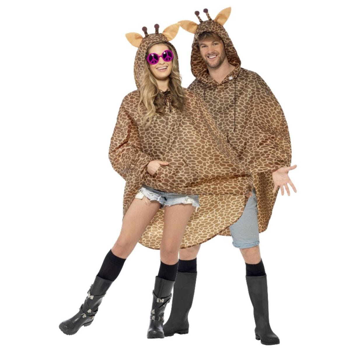 Giraffe Party Poncho - Adult Costume