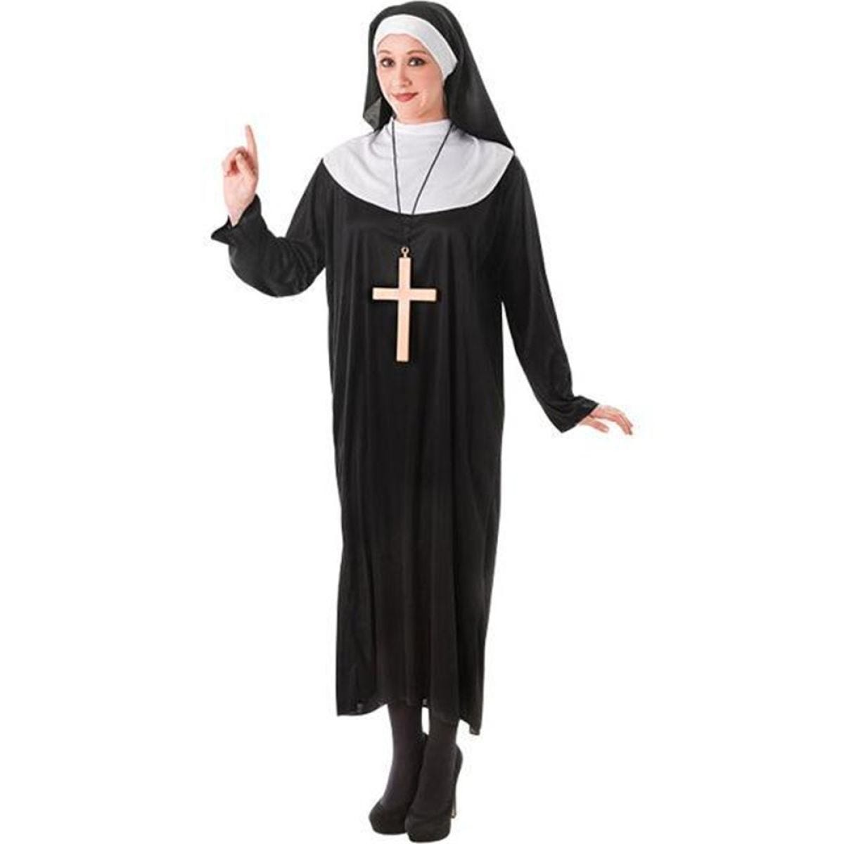 Nun Plus Costume - Adult Costume