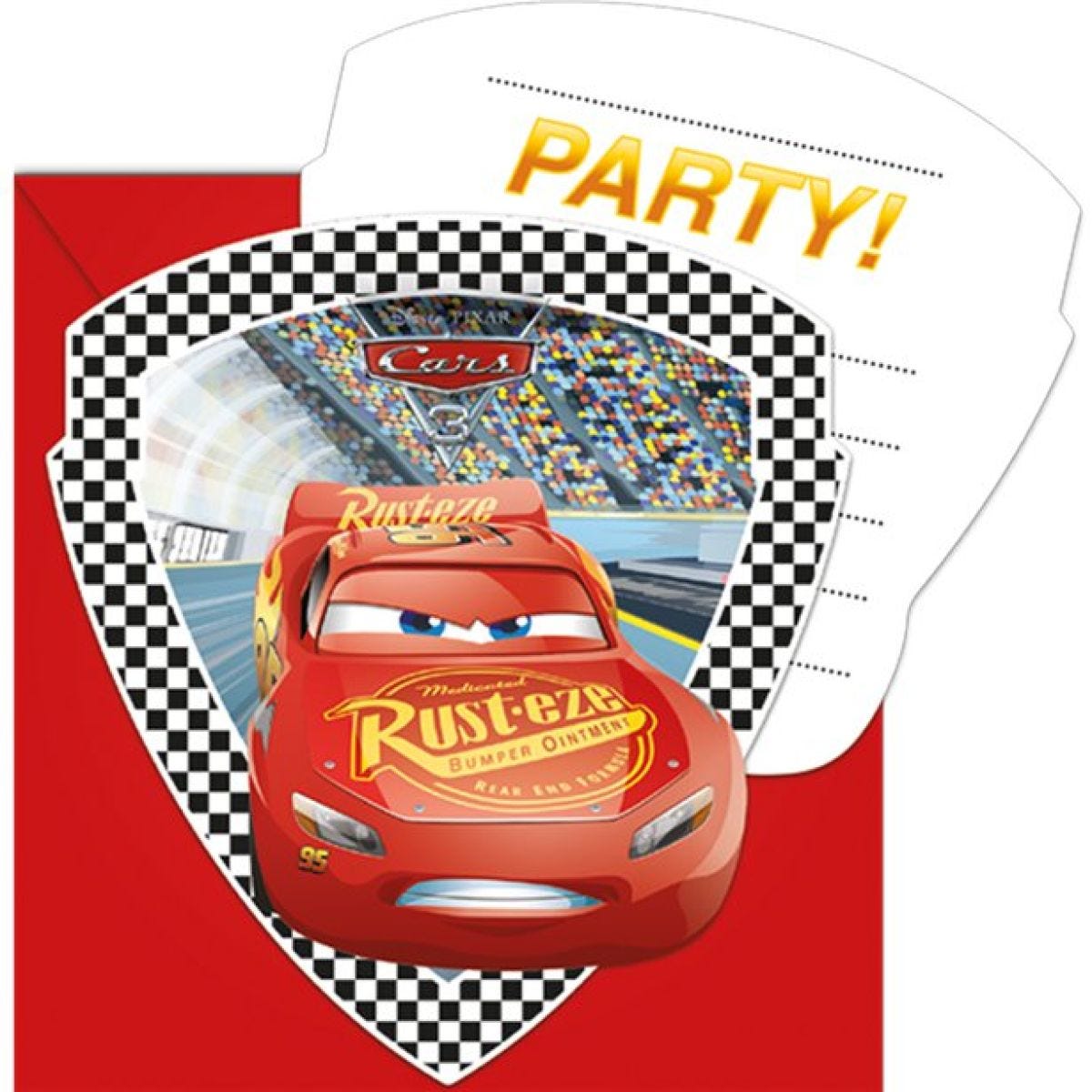 Disney Cars 3 Invitations