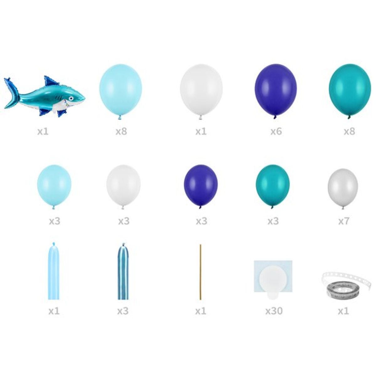 Shark Balloon Arch Garland