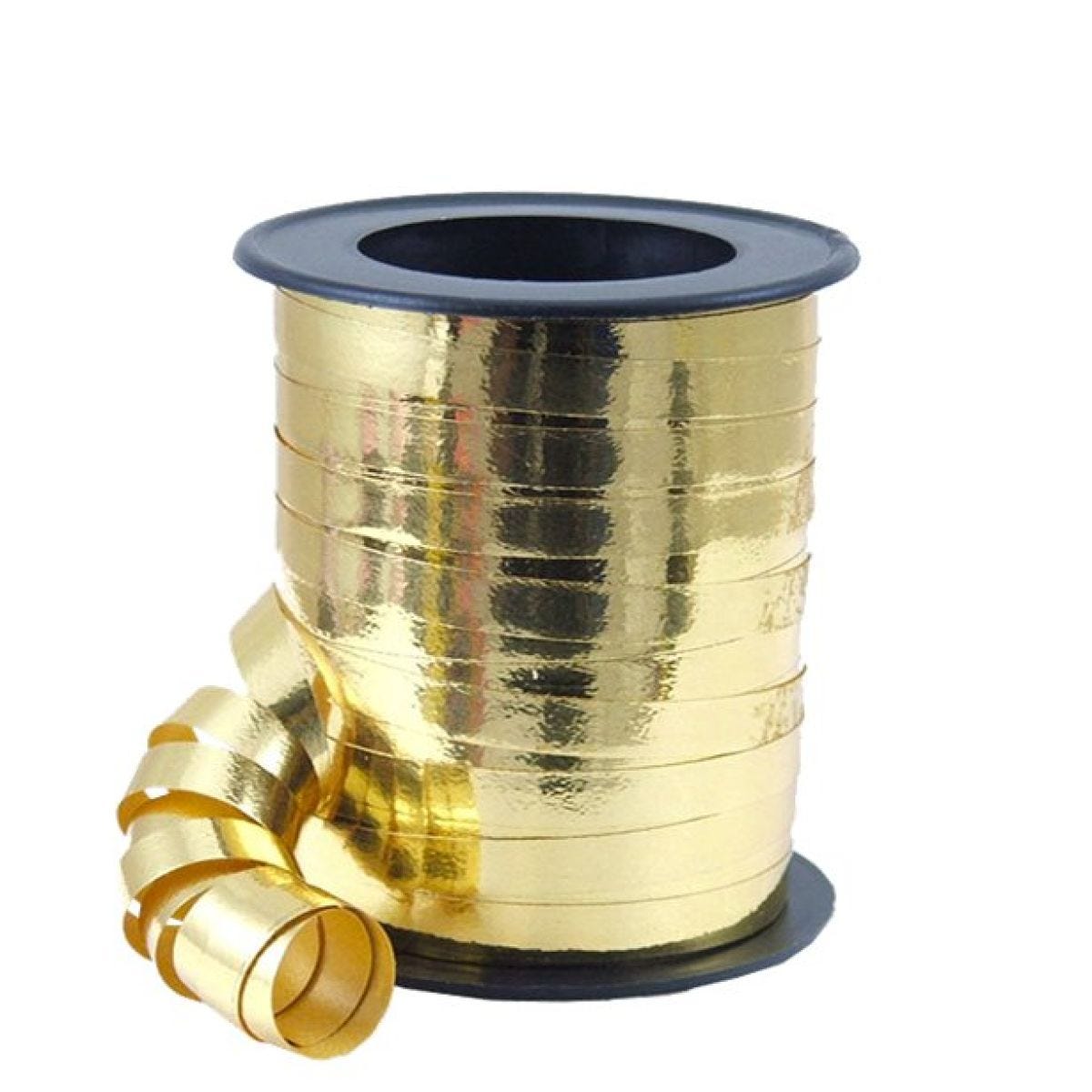 Gold Metallic Curling Balloon Ribbon - 46m