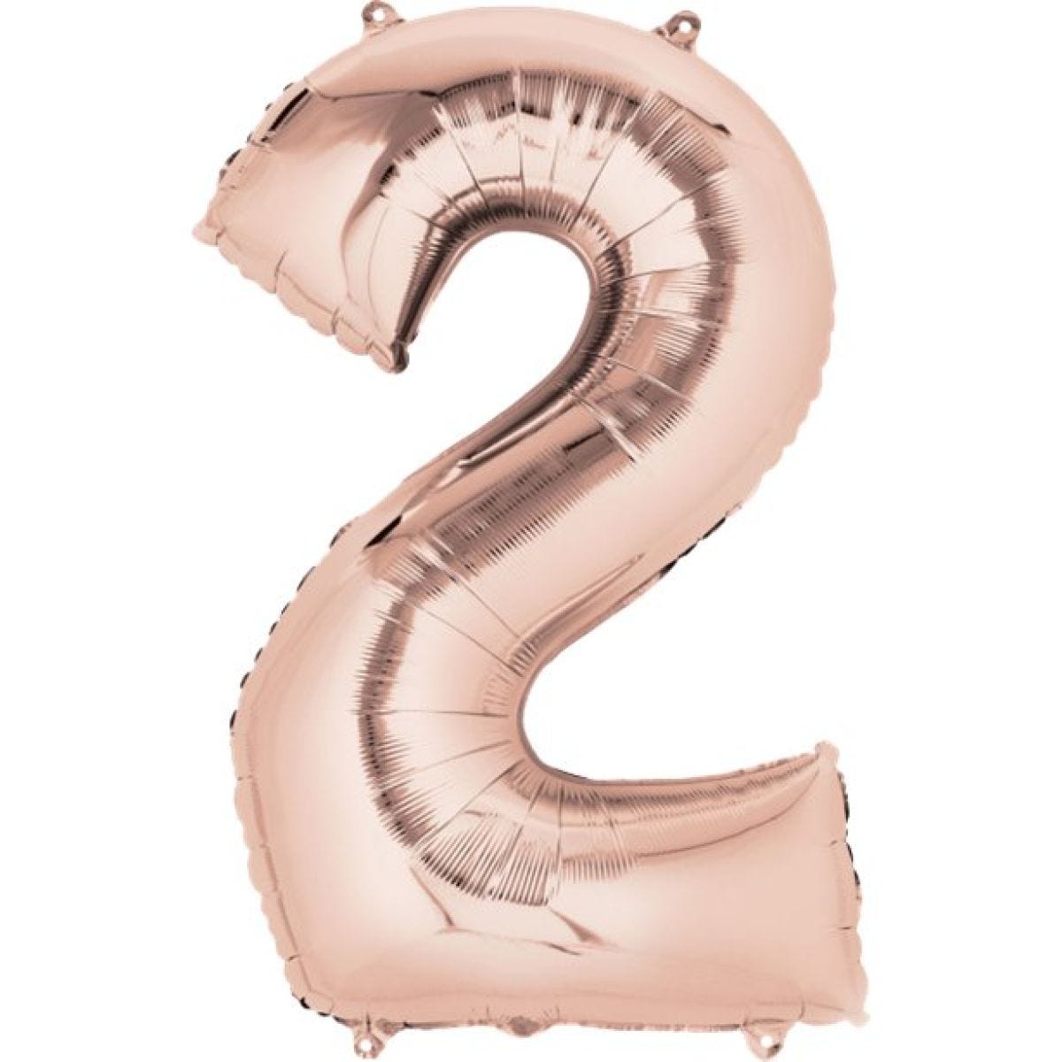 Number 2 Rose Gold Foil Balloon - 34"