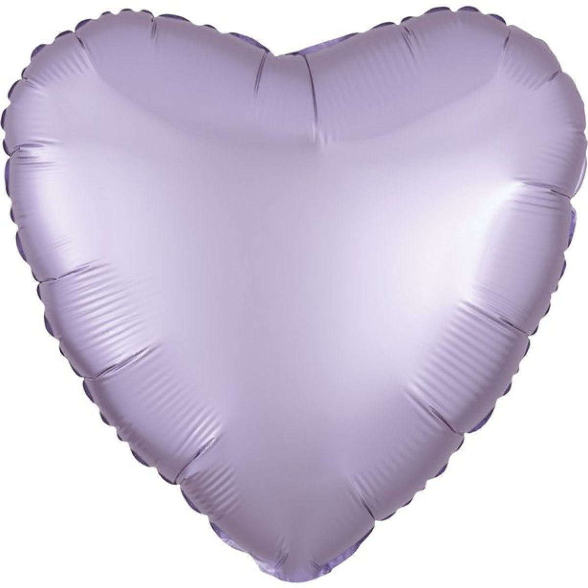 Pastel Lilac Satin Luxe Heart Balloon - 18" Foil