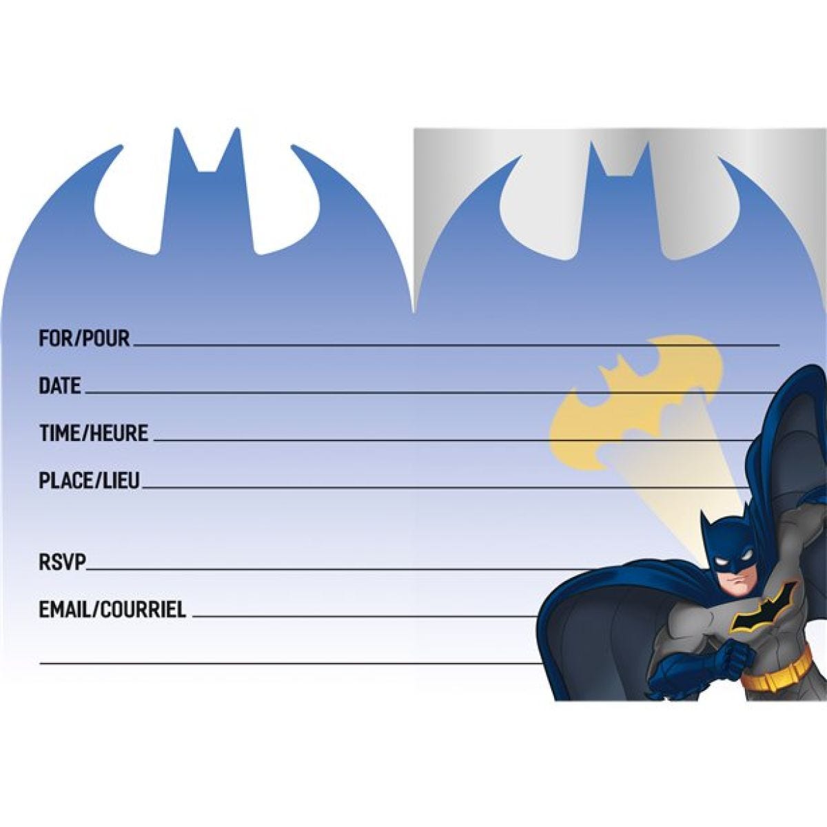 Batman Party Invitations