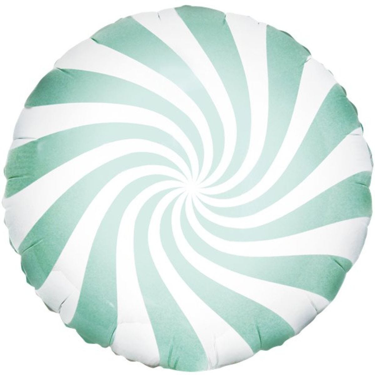 Mint Green Candy Swirl Foil Balloon - 18"