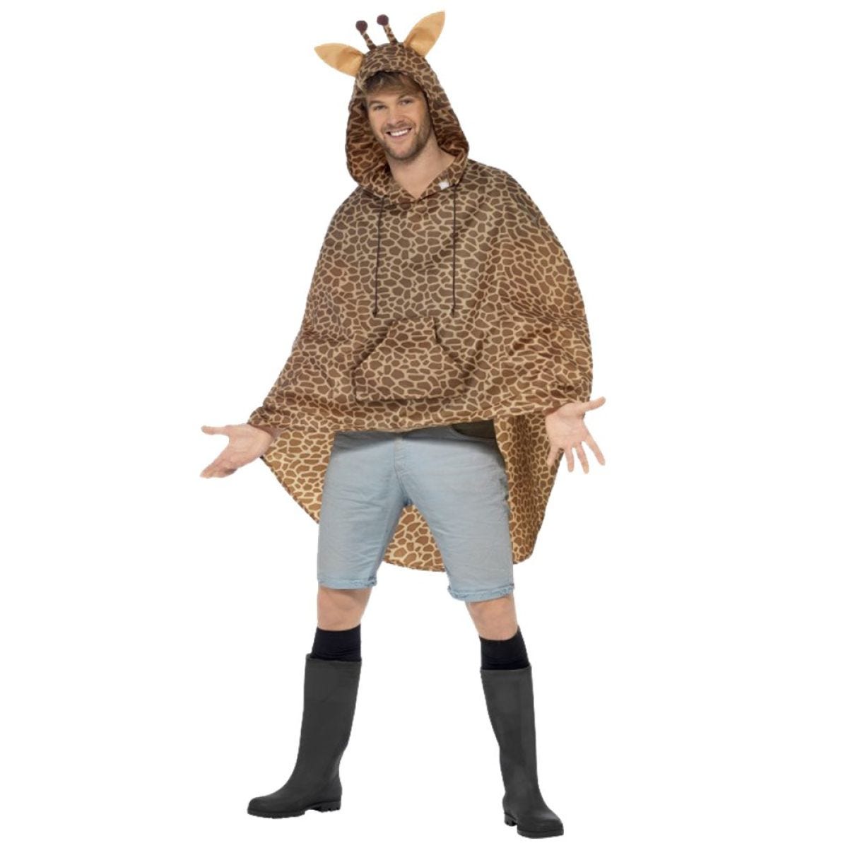 Giraffe Party Poncho - Adult Costume