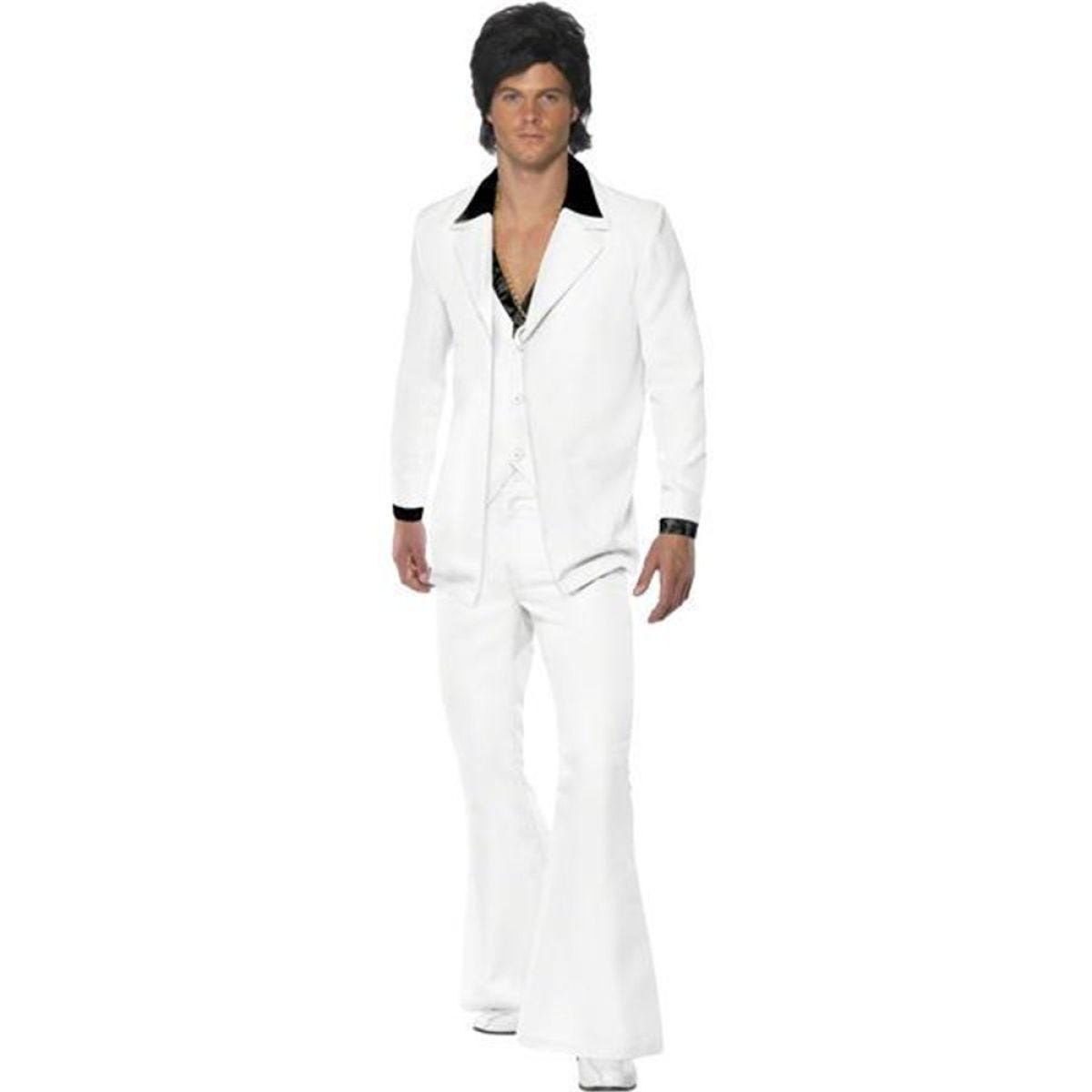 70&apos;s White Suit - Adult Costume