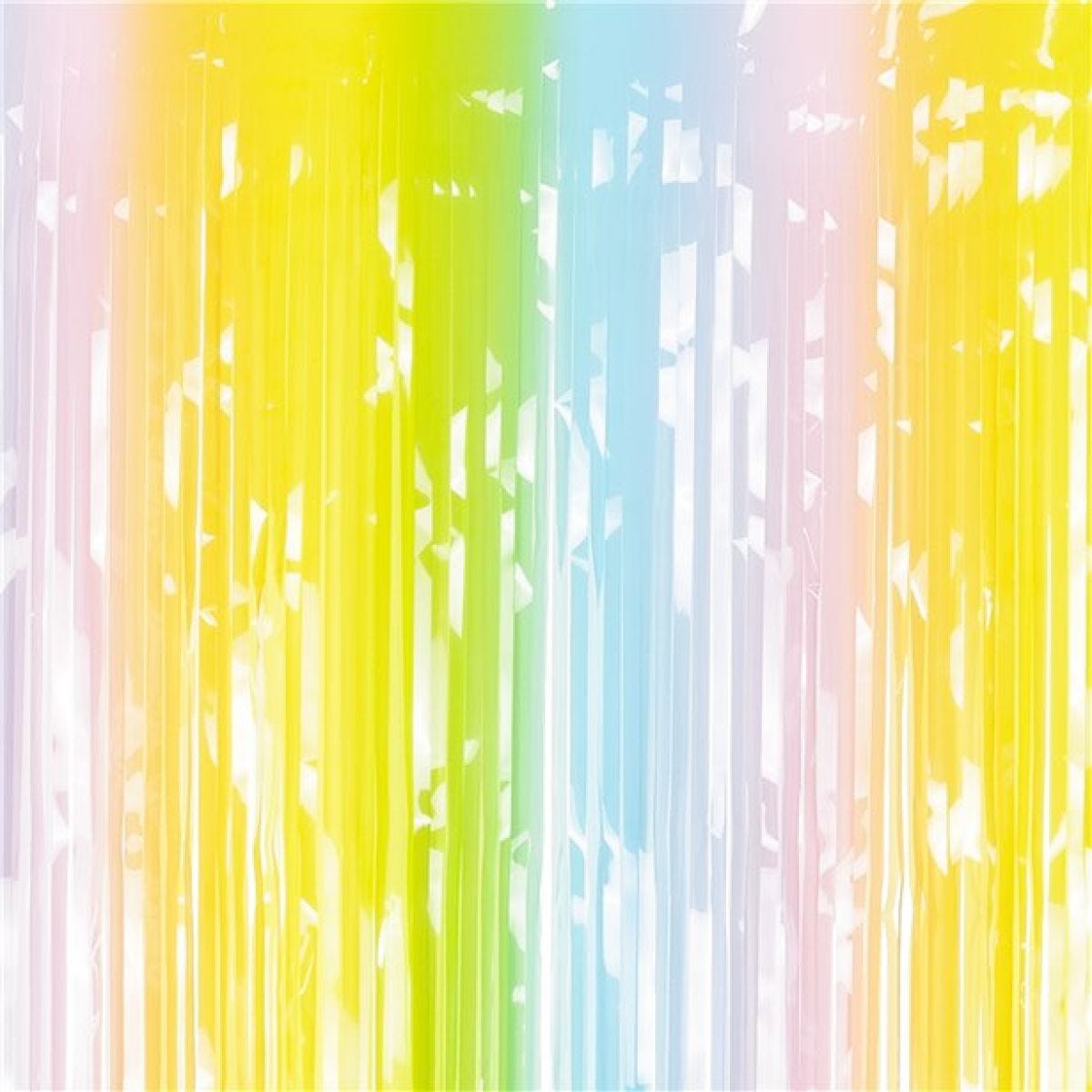 Pastel Rainbow Backdrop Curtain - 1.9m x 1m