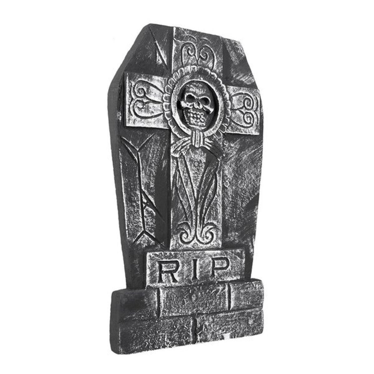 Skull Cross &apos;RIP&apos; Tombstone - 50cm