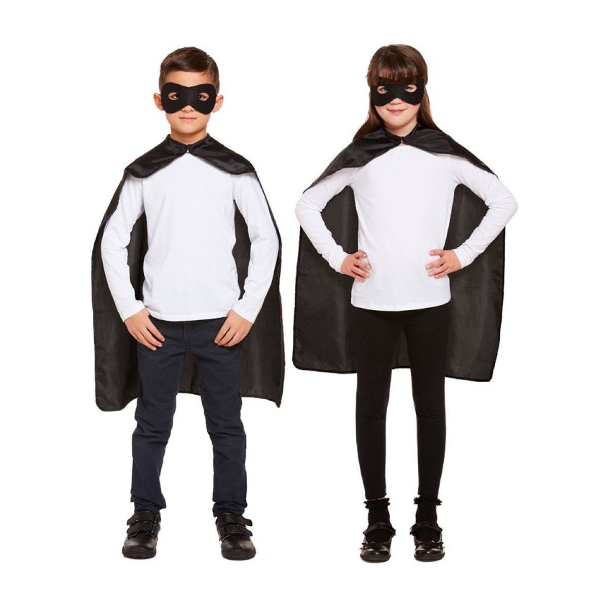 Black Superhero Cape - Child