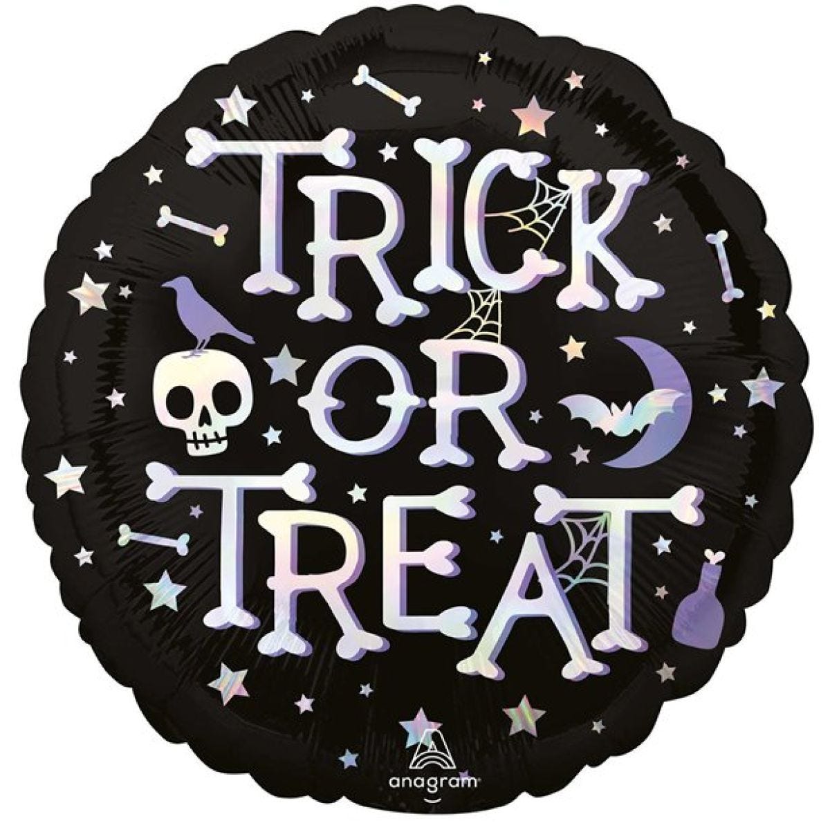 Iridescent &apos;Trick or Treat&apos; Balloon - 18" Foil