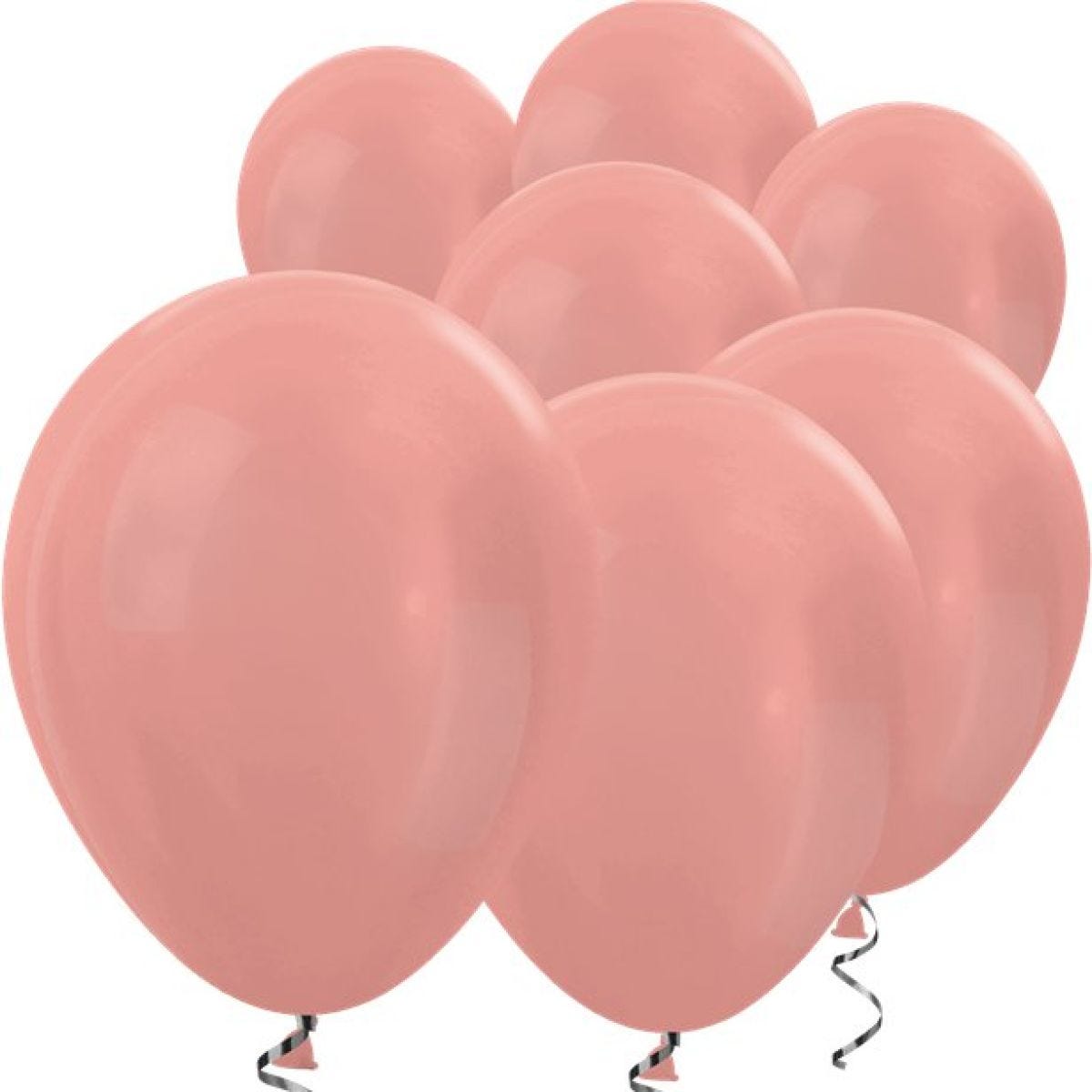 Rose Gold Metallic Mini Balloons - 5" Latex