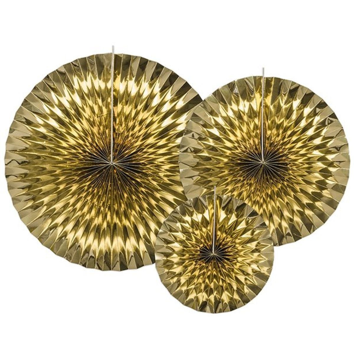 Gold Fans - 40cm (3pk)