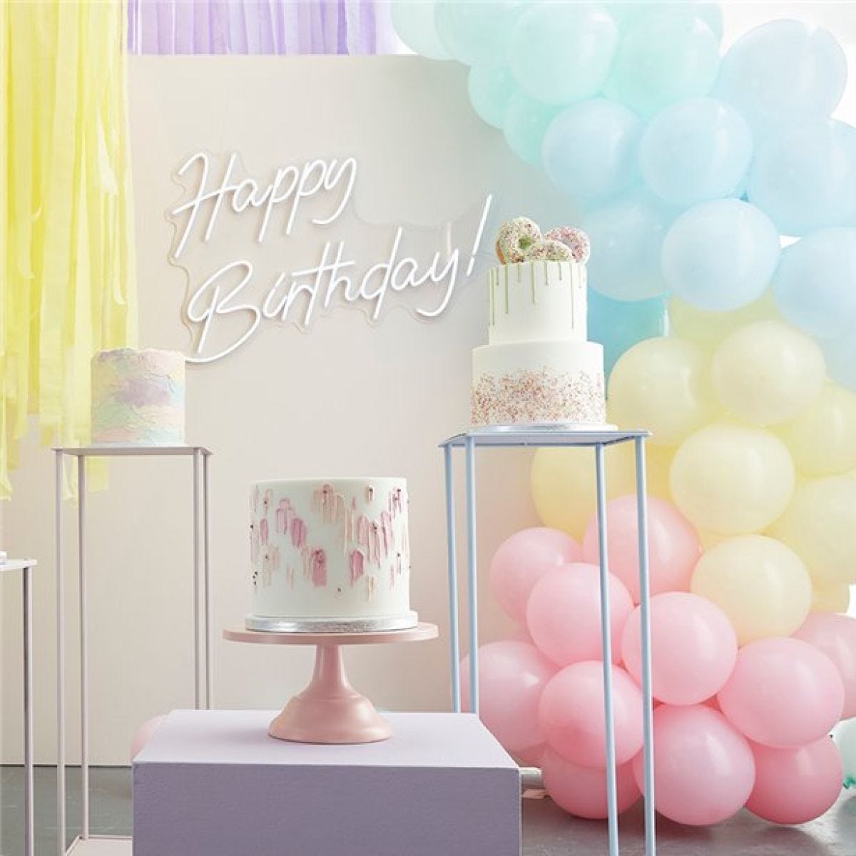 Mixed Pastels Latex Balloon Arch Kit