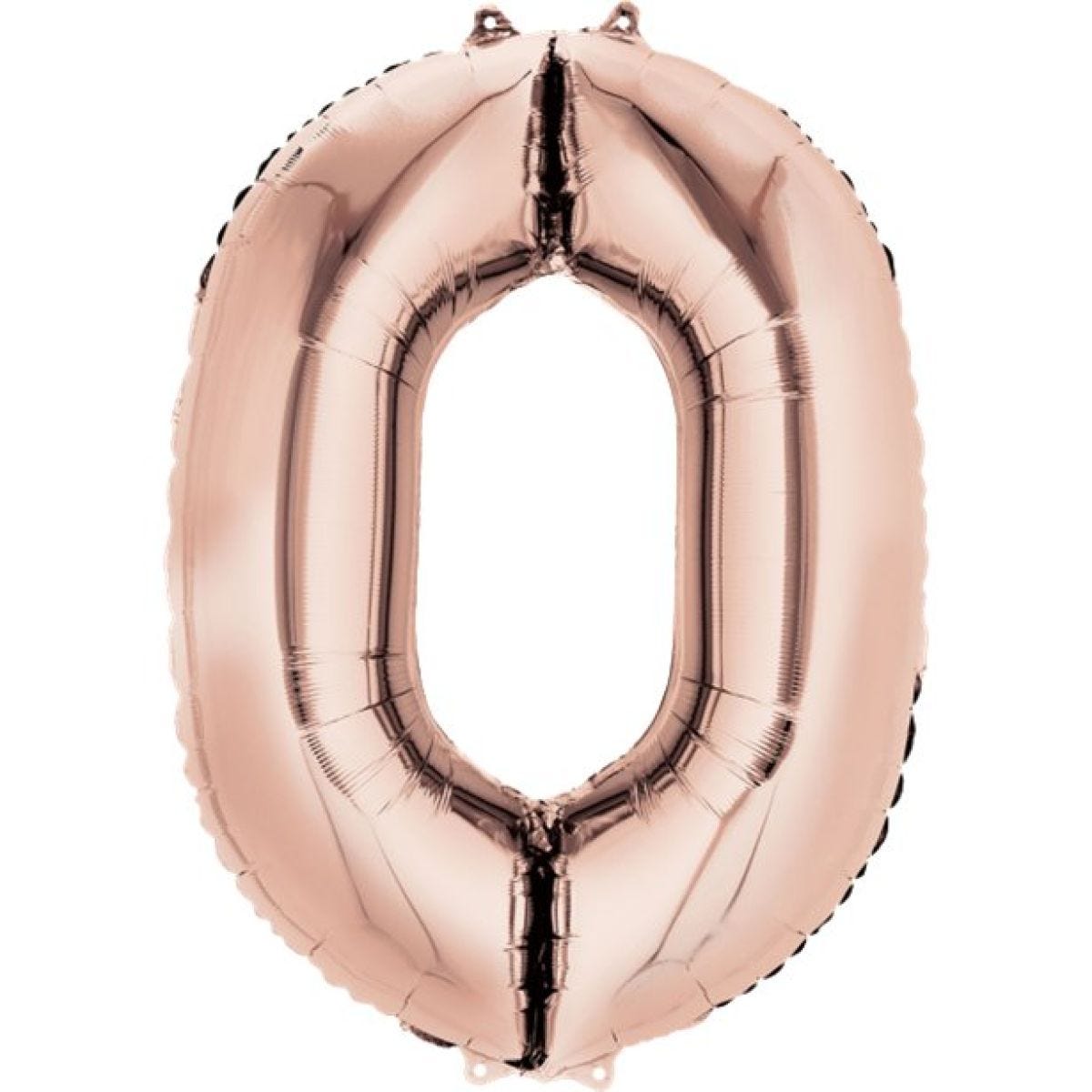 Number 0 Rose Gold Foil Balloon - 34"