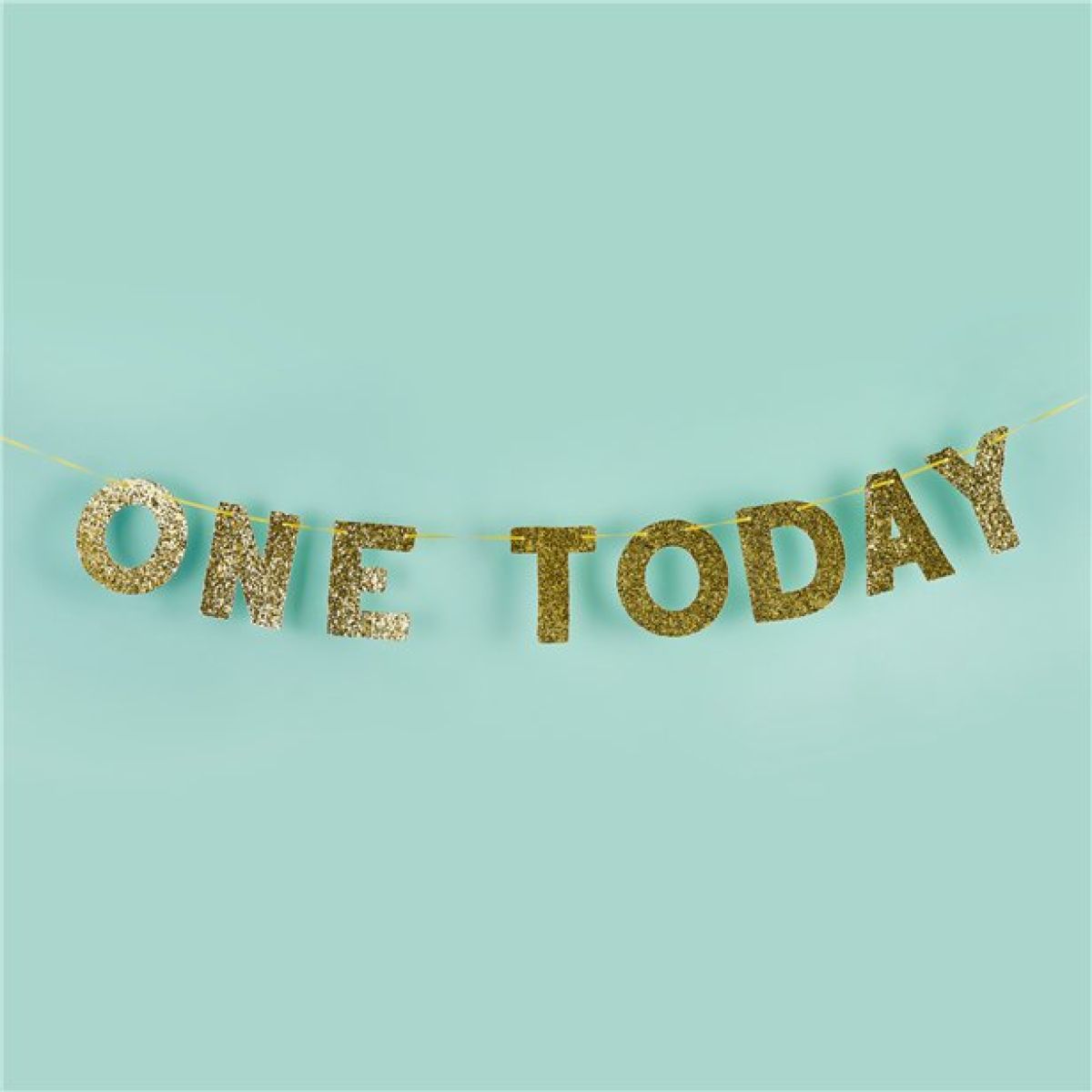 One Today Gold Glitter Banner - 2m