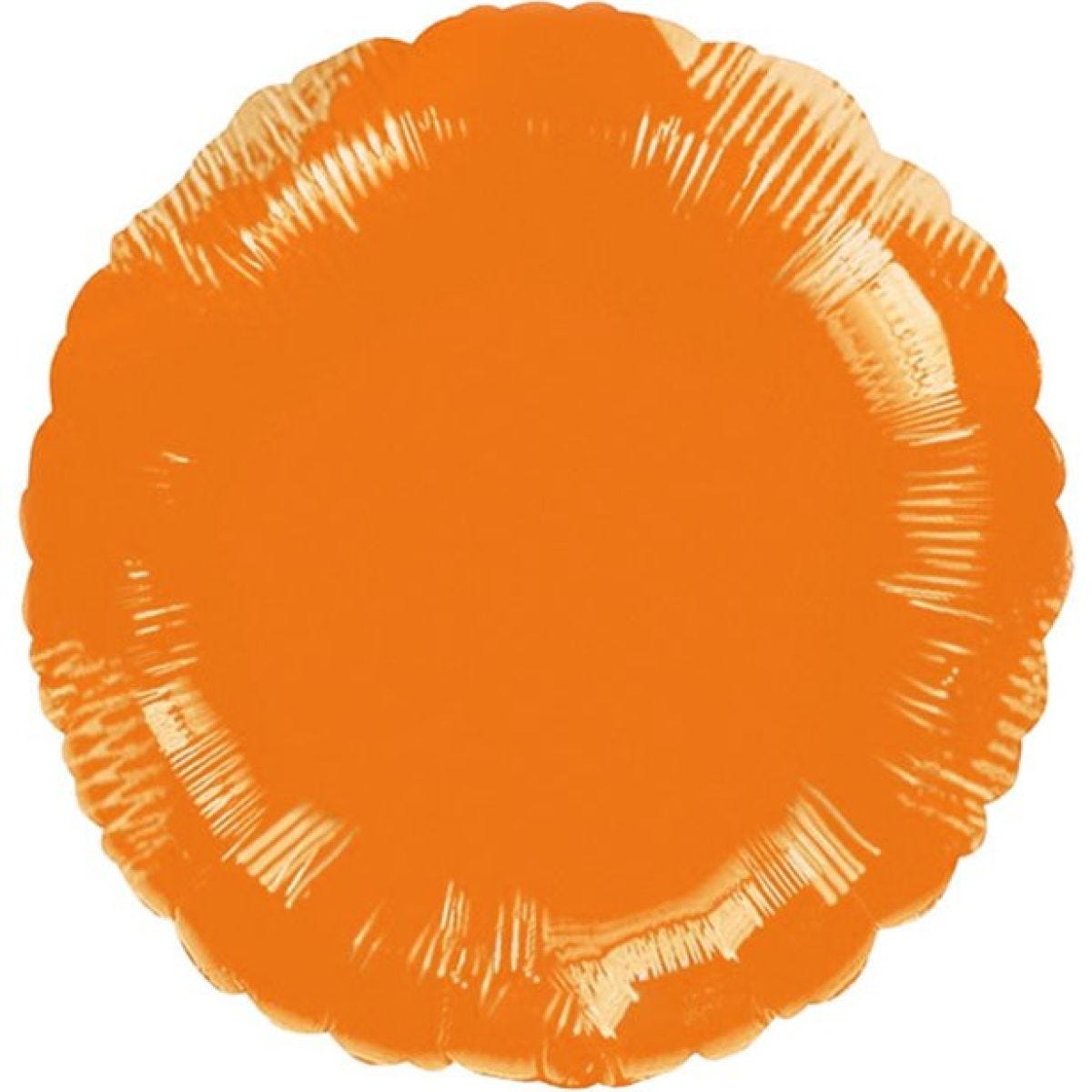 Orange Round Balloon - 18&apos;&apos; Foil - unpackaged