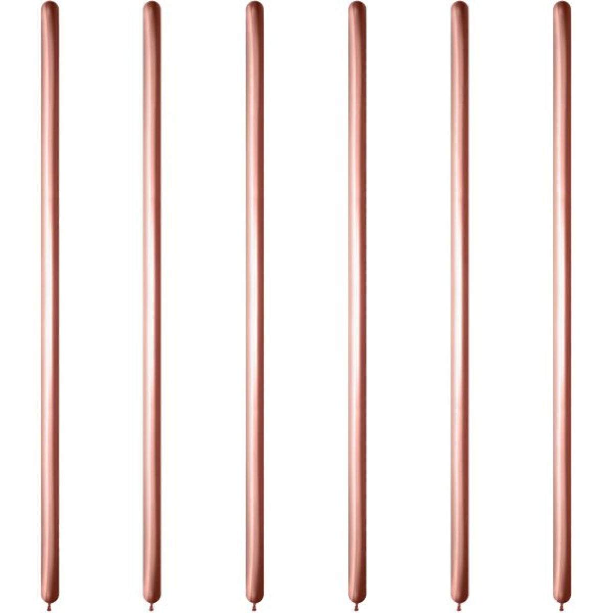 Rose Gold Reflex Modelling Balloons - 260Q Latex