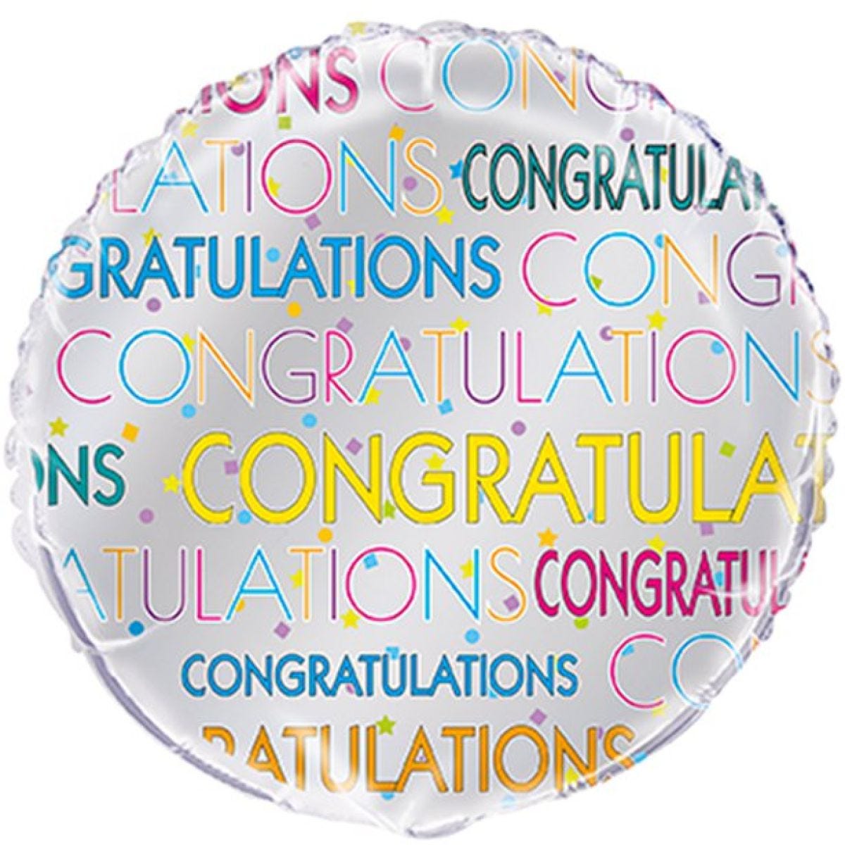 Congratulations Bright Star Balloon - 18" Foil