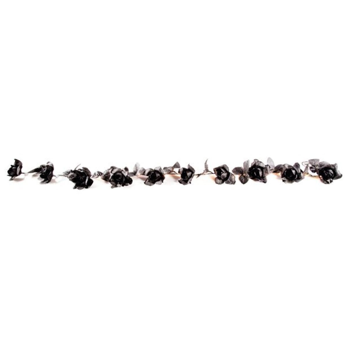 Black Rose LED Garland - 1.5m