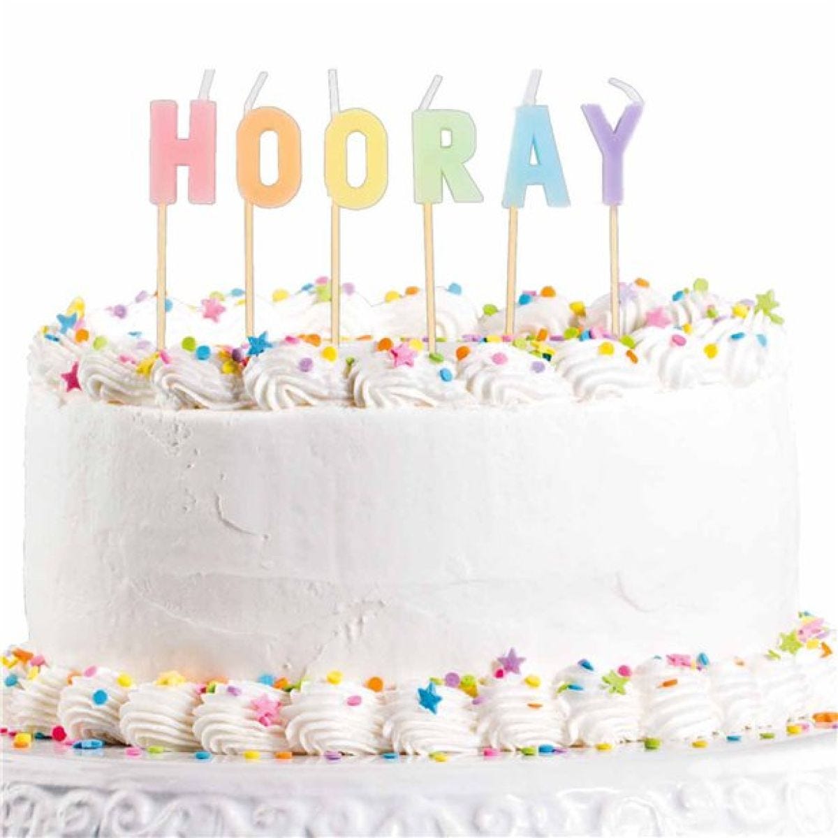 Hooray Pastel Pick Candles