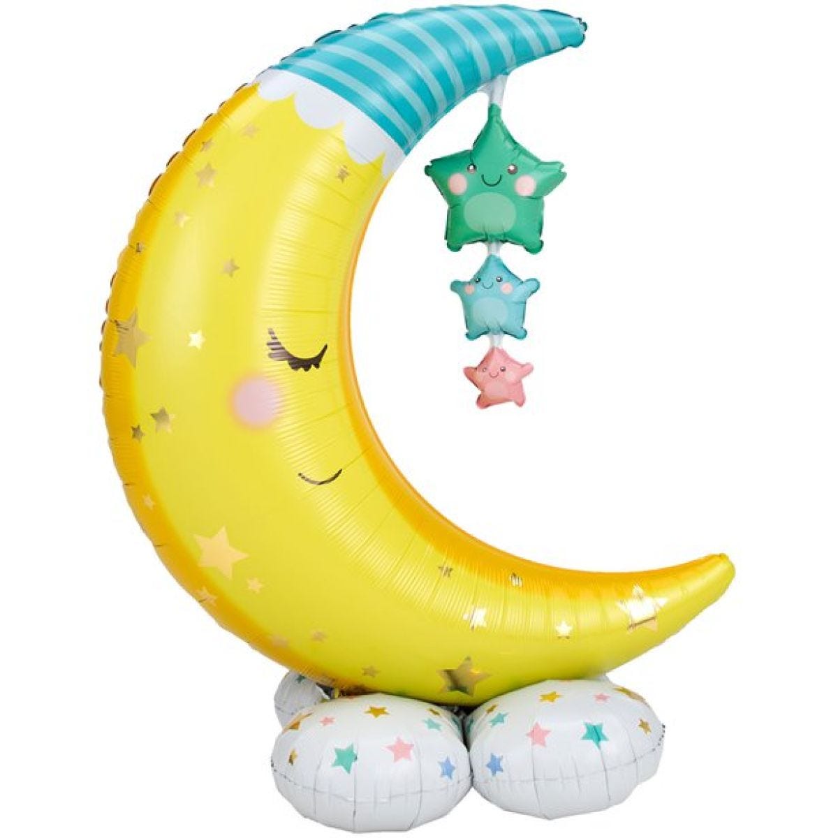 Moon & Stars Airloonz Balloon - Air Fill 55" Foil