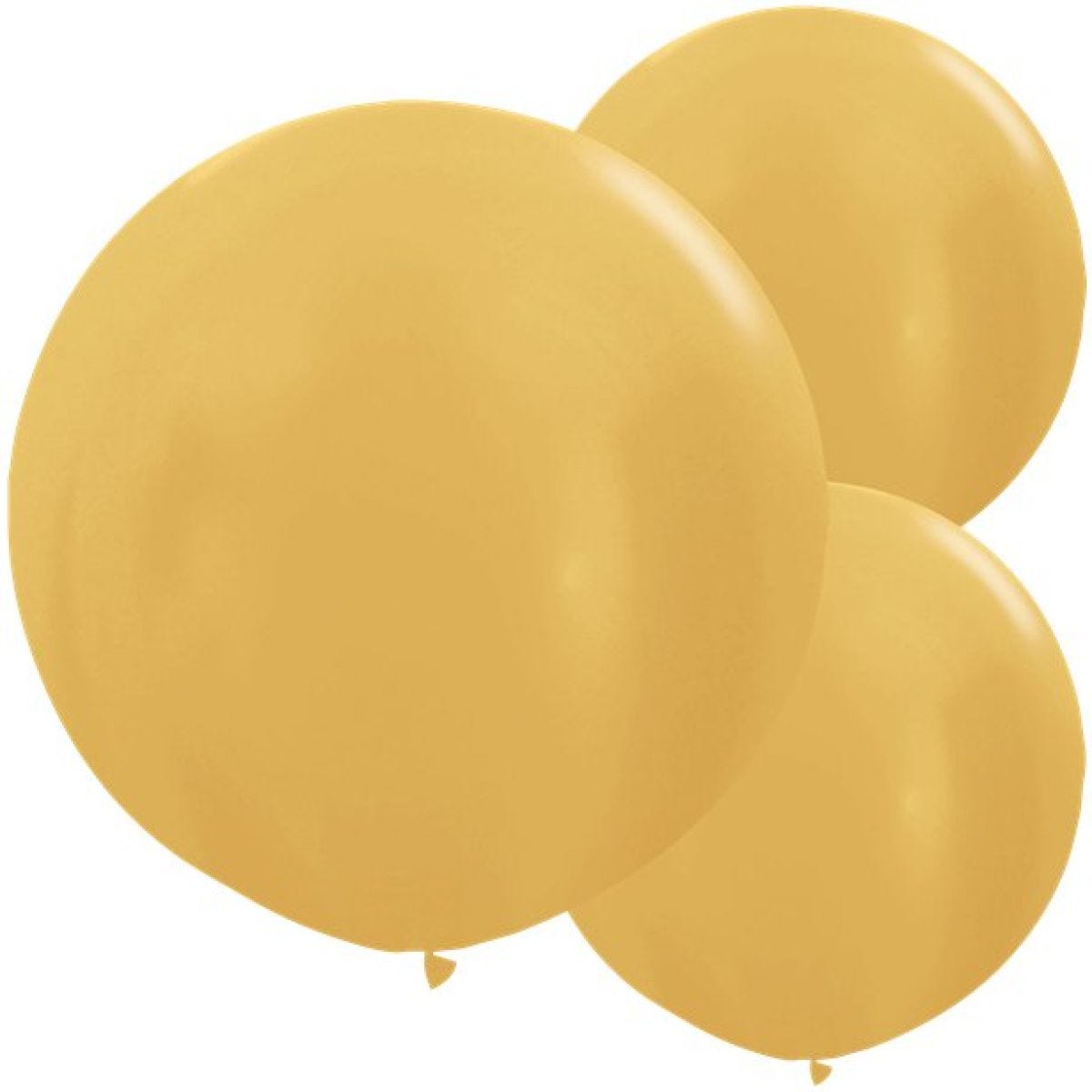 Metallic Gold Balloons - 24" Latex