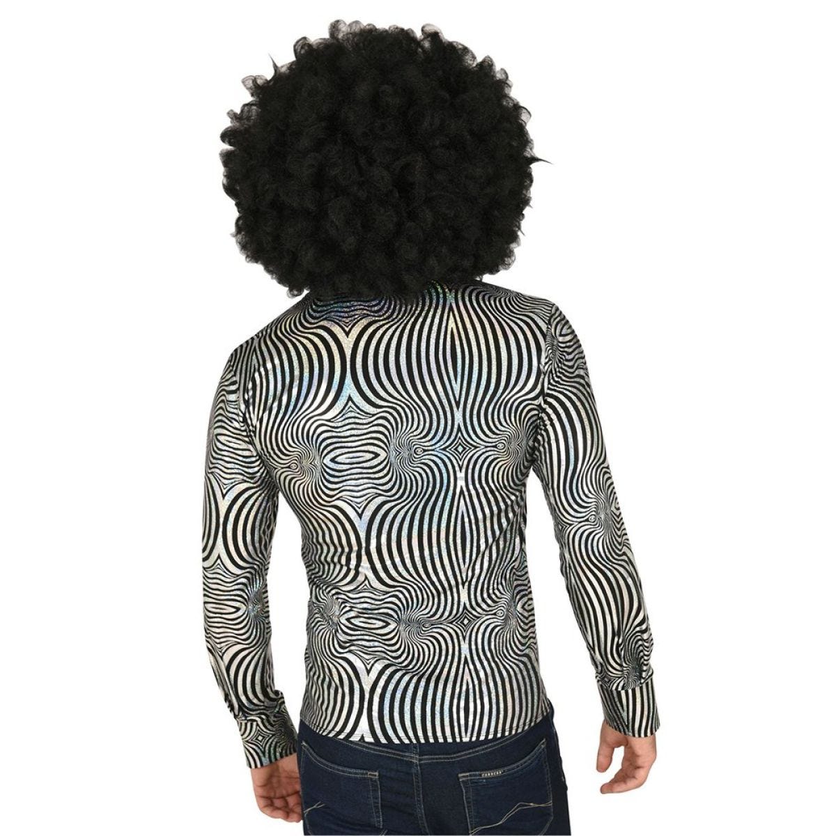 70&apos;s Silver Shirt - Adult Costume