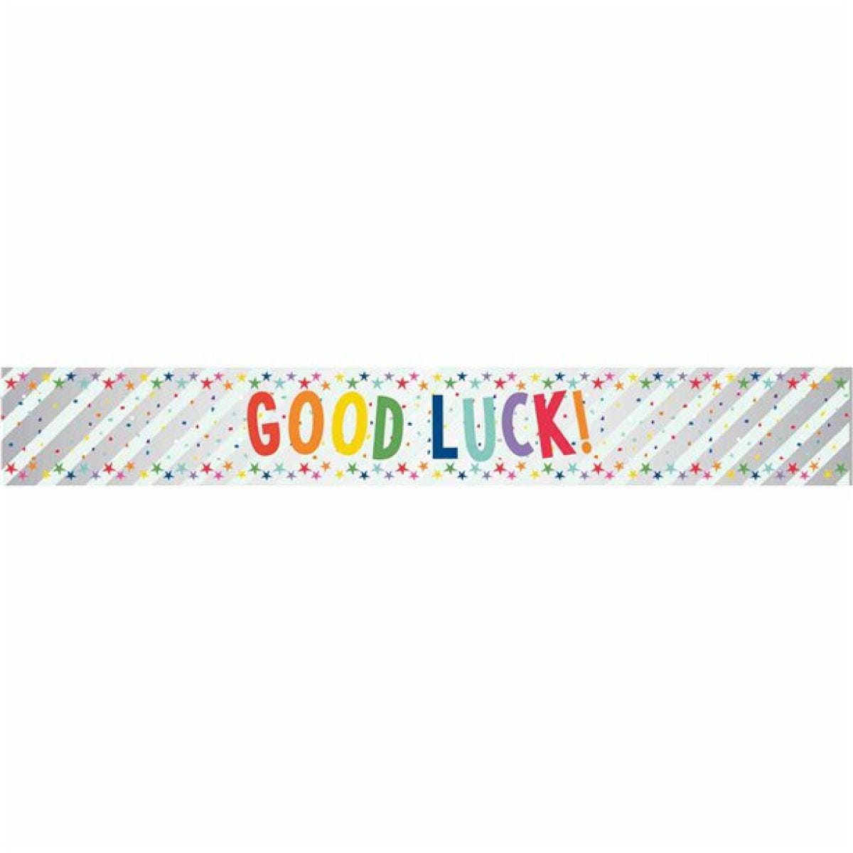 Good Luck Foil Banner