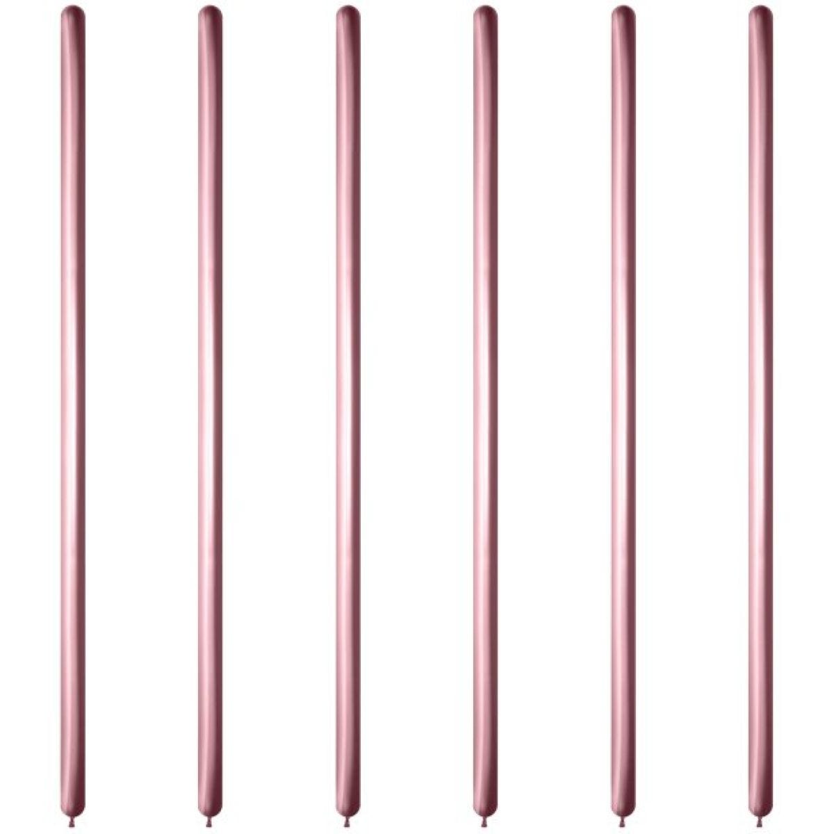 Pink Reflex Modelling Balloons - 260Q Latex