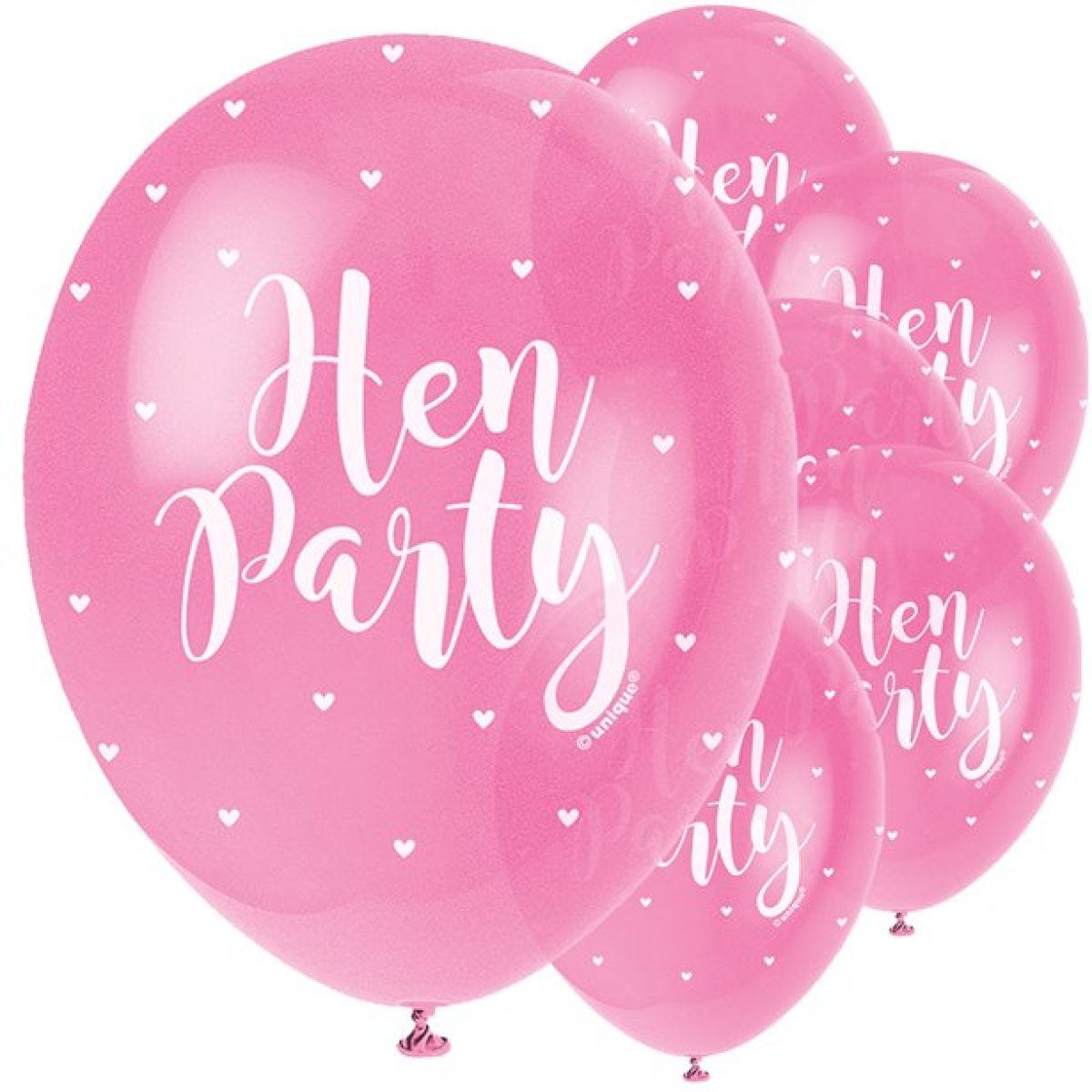 Hen Party Latex Balloons - 12"