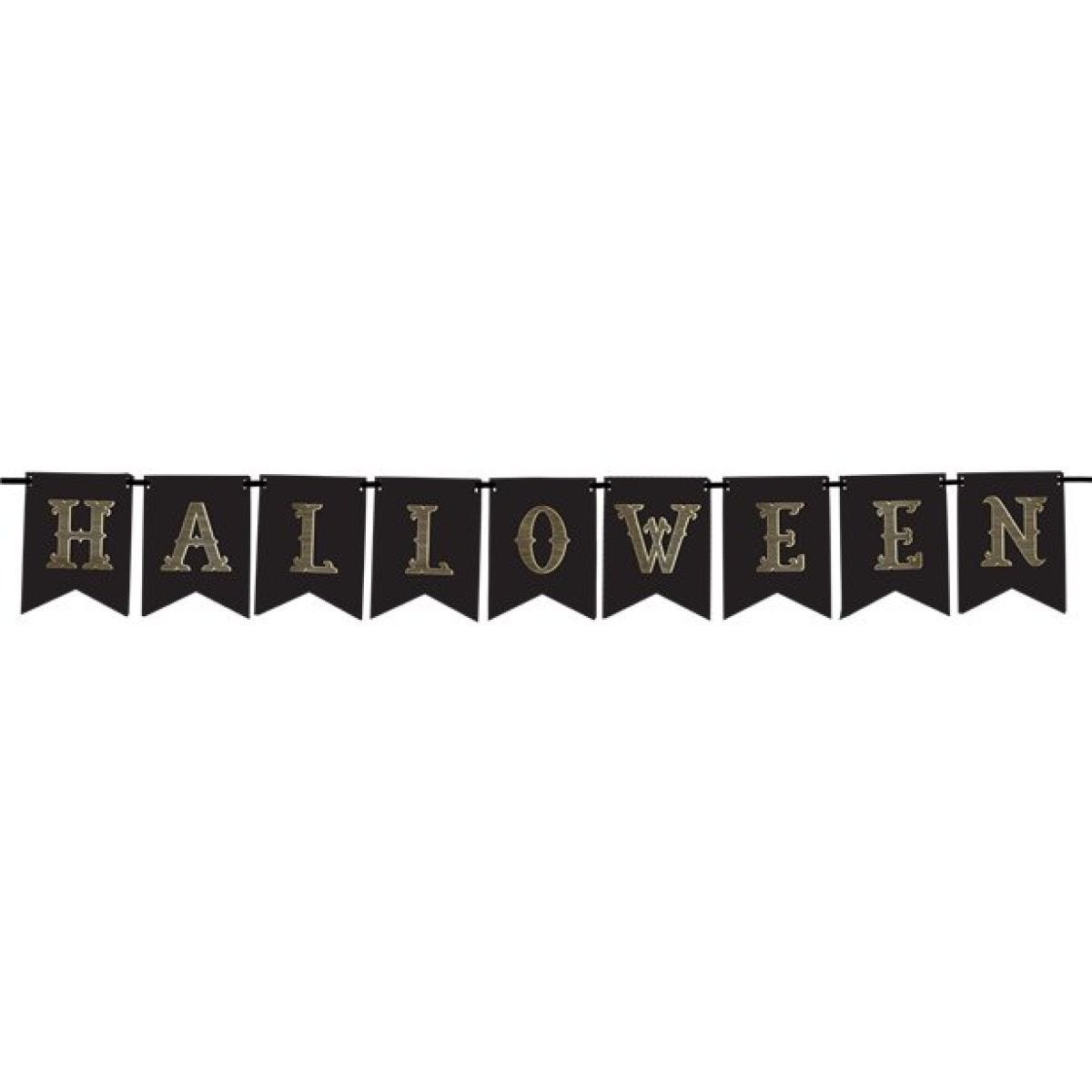 Halloween Gold Flag Banner - 1.75m