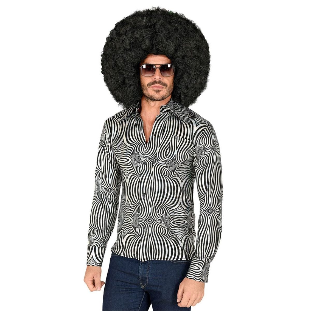 70&apos;s Silver Shirt - Adult Costume