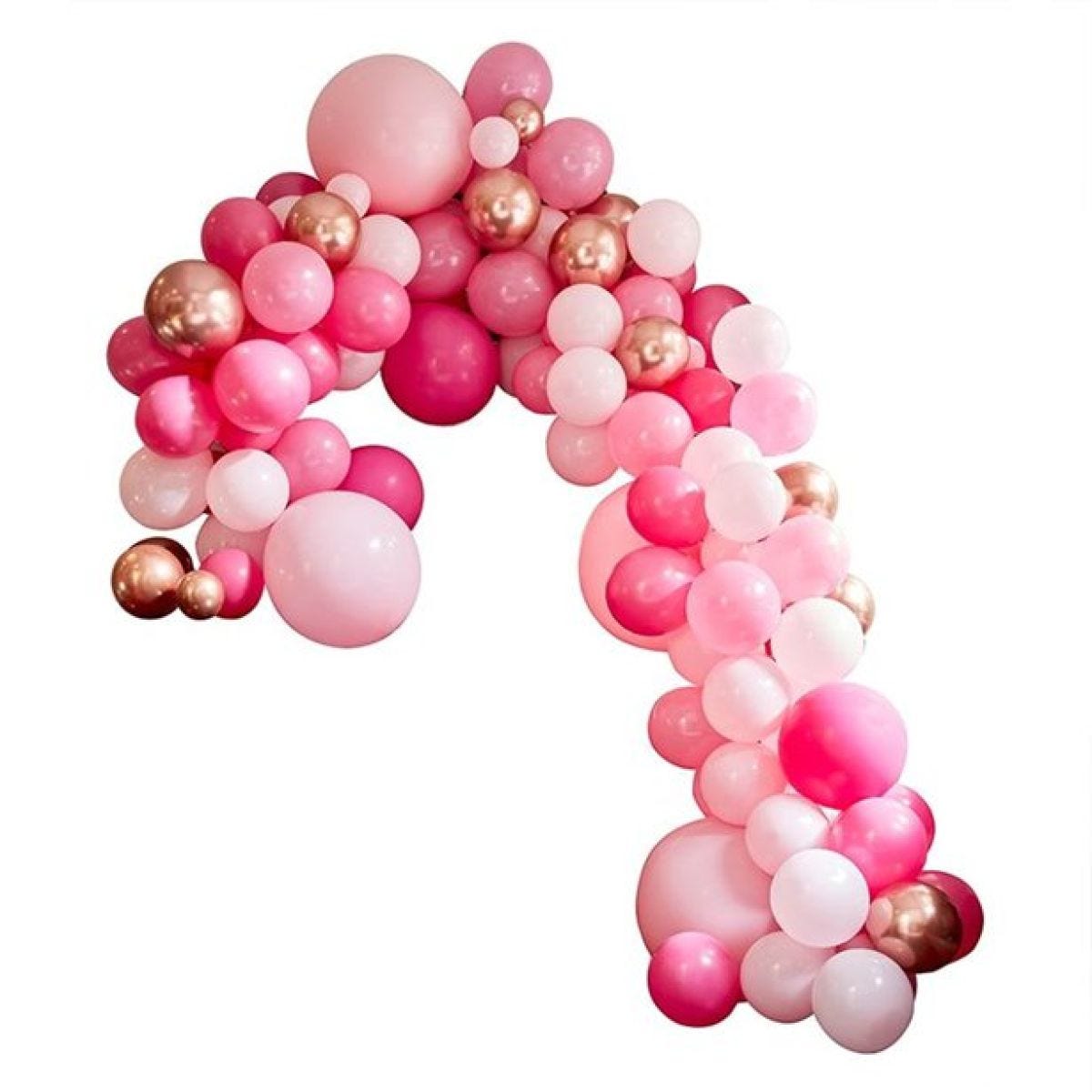 Pink & Rose Gold Large Balloon Arch DIY Kit