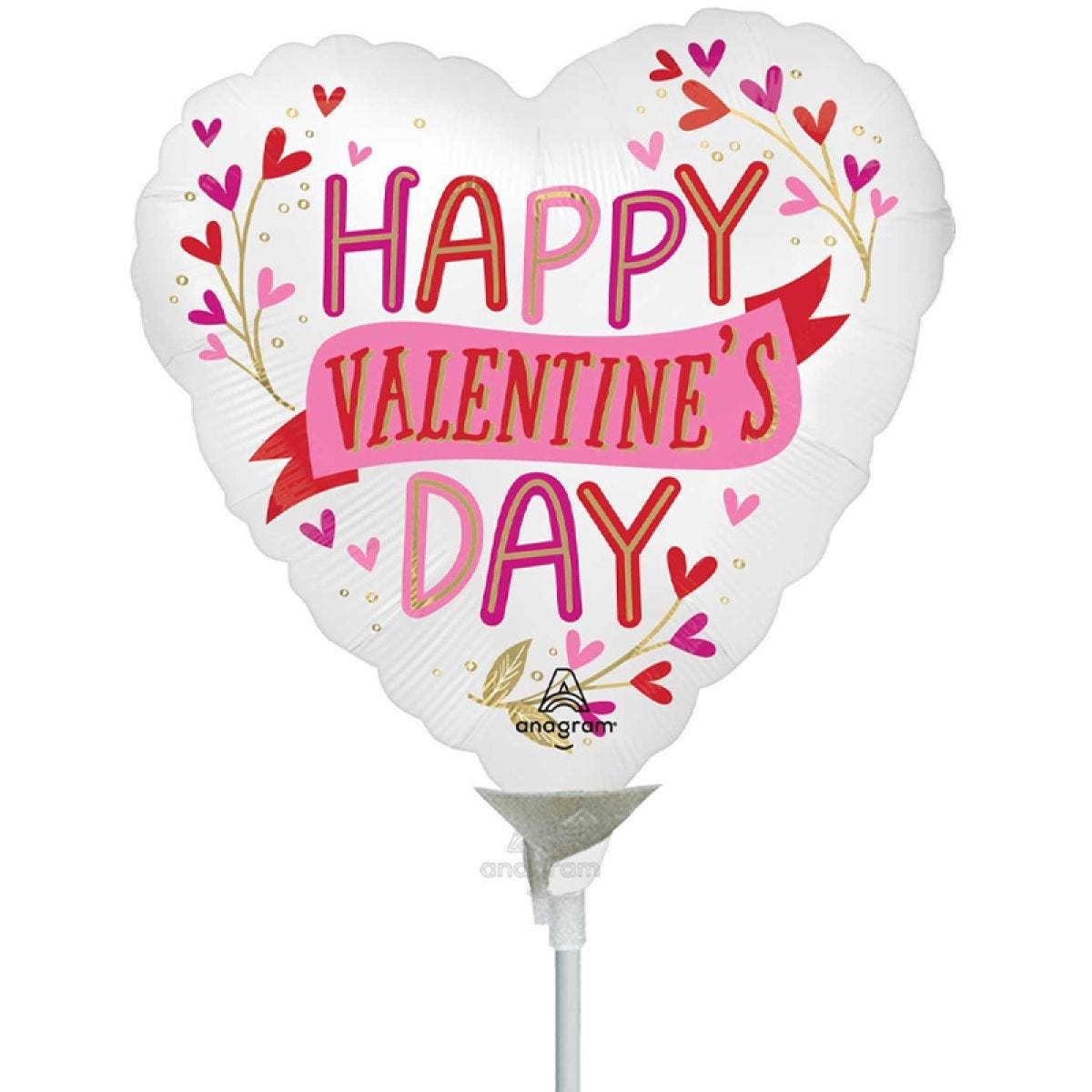 Happy Valentine&apos;s Day Botanicals Mini Airfilled Balloon