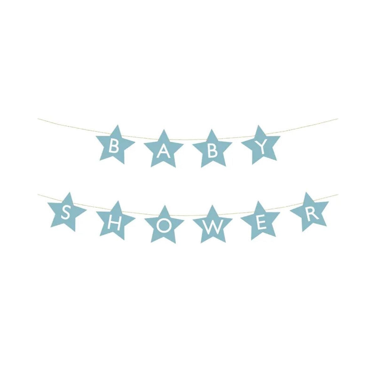Blue Baby Shower Paper Banner - 2.9m