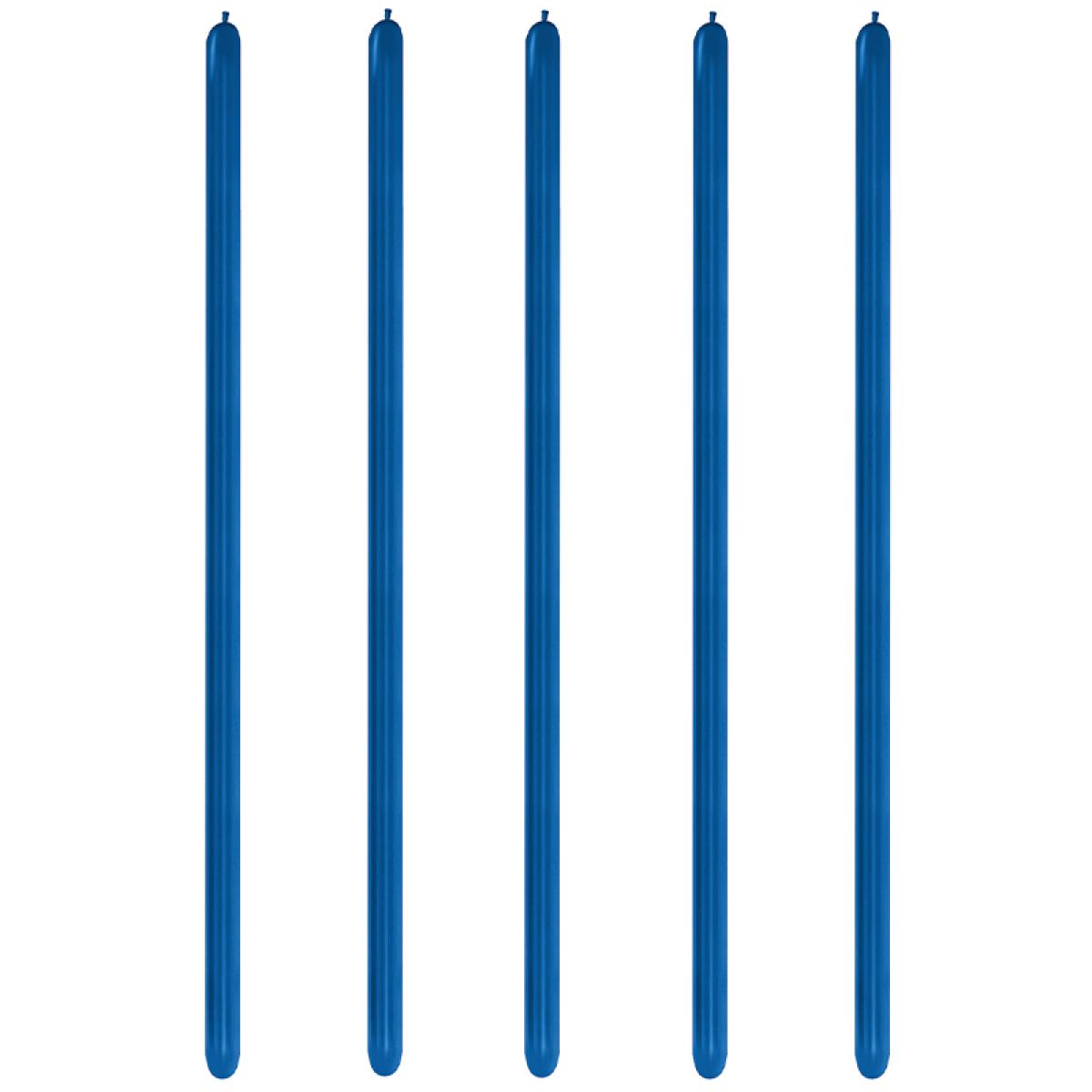 Blue Metallic Modelling Balloons - 260 Latex (100pk)